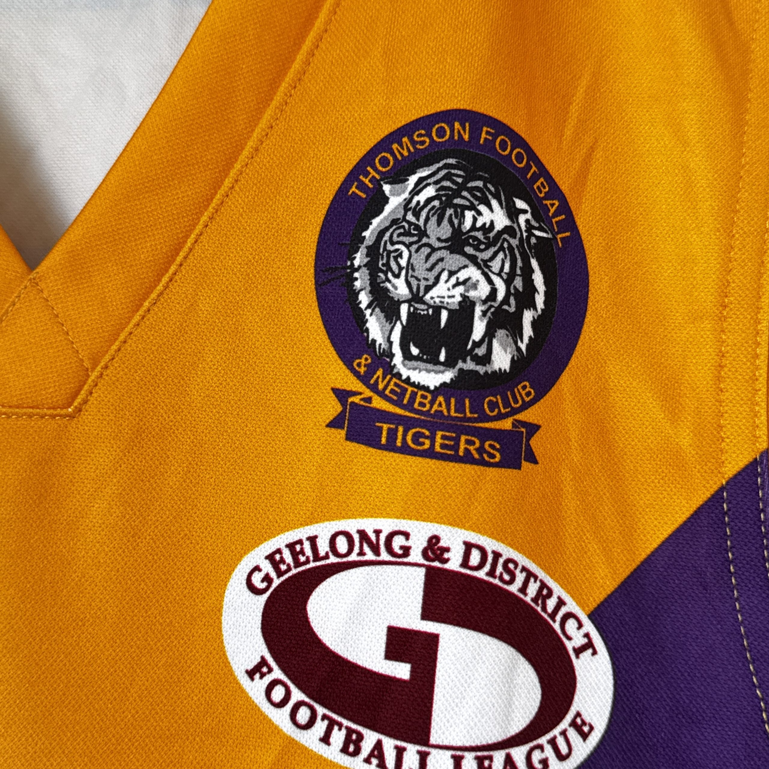 Sherwood Purple & Orange Football Singlet XL Club Logo 1932 image 4