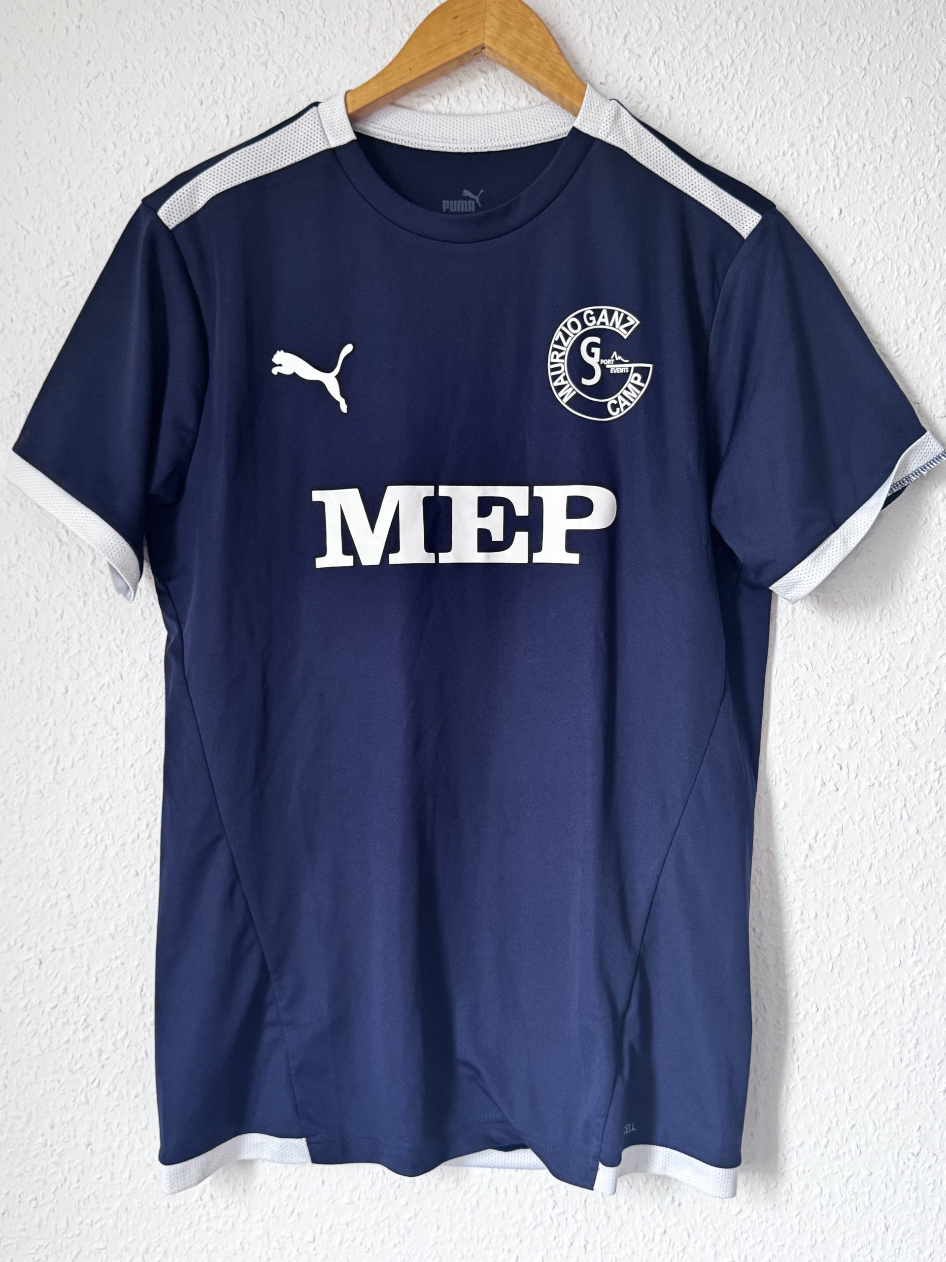 Puma Navy & White Maurizio Ganz Camp T-Shirt US S EU S 785