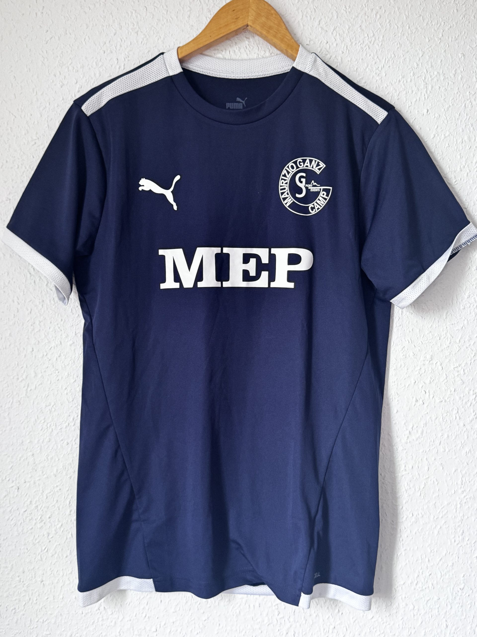 Puma Navy & White Maurizio Ganz Camp T-Shirt US S EU S 785 image 2