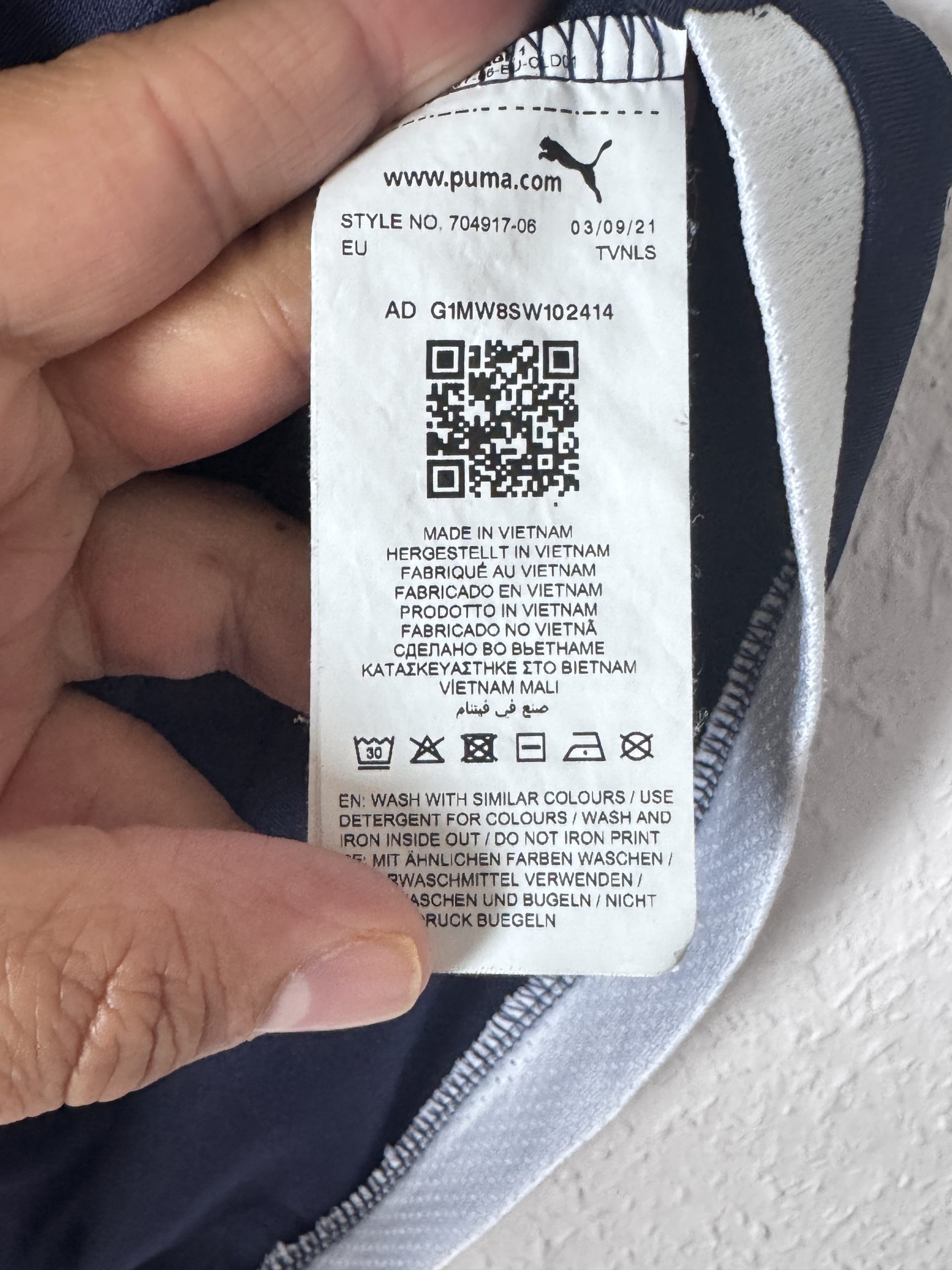 Puma Navy & White Maurizio Ganz Camp T-Shirt US S EU S 785 image 7