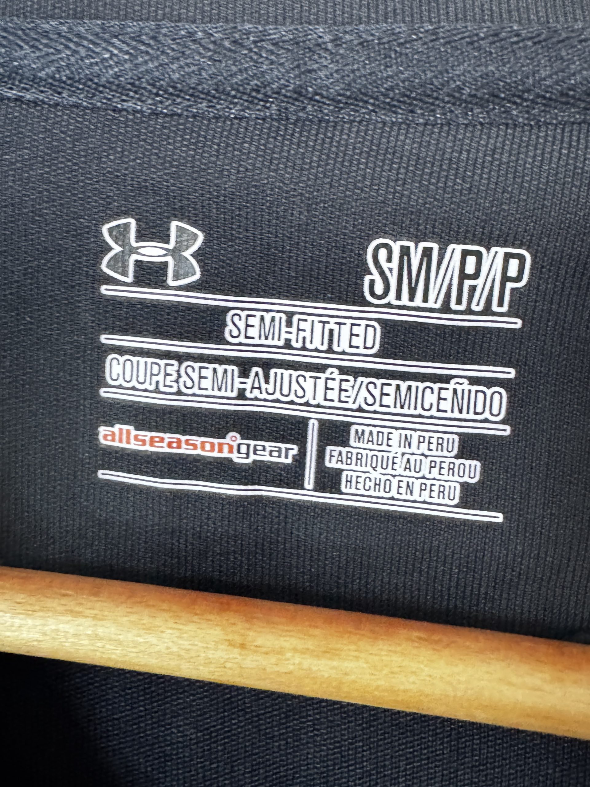 Under Armour Black Australian Lacrosse Association Polo Shirt Semi-Fitted M 784 image 4