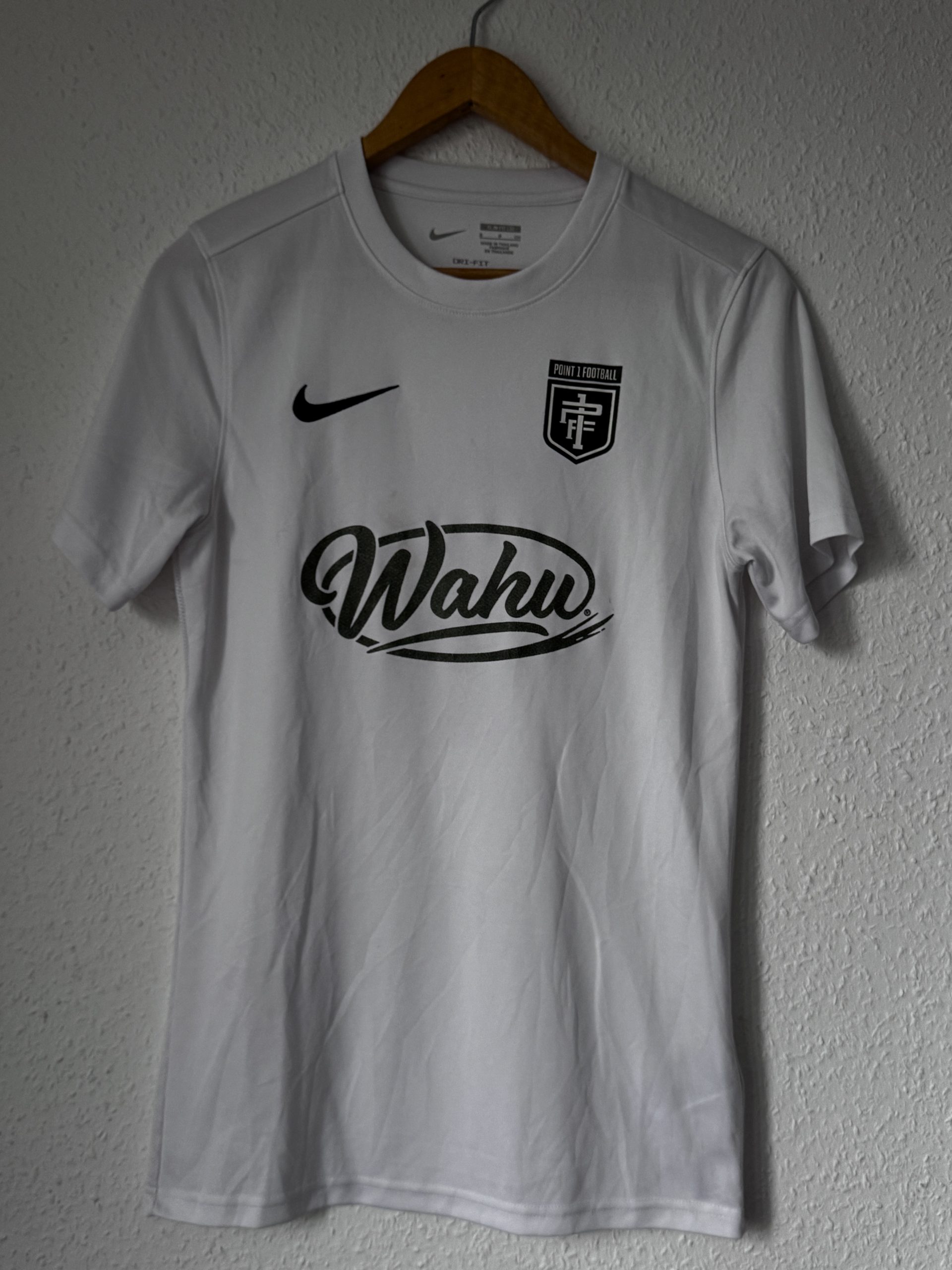 Nike White Point 1 Football Wahu T-Shirt Large 776