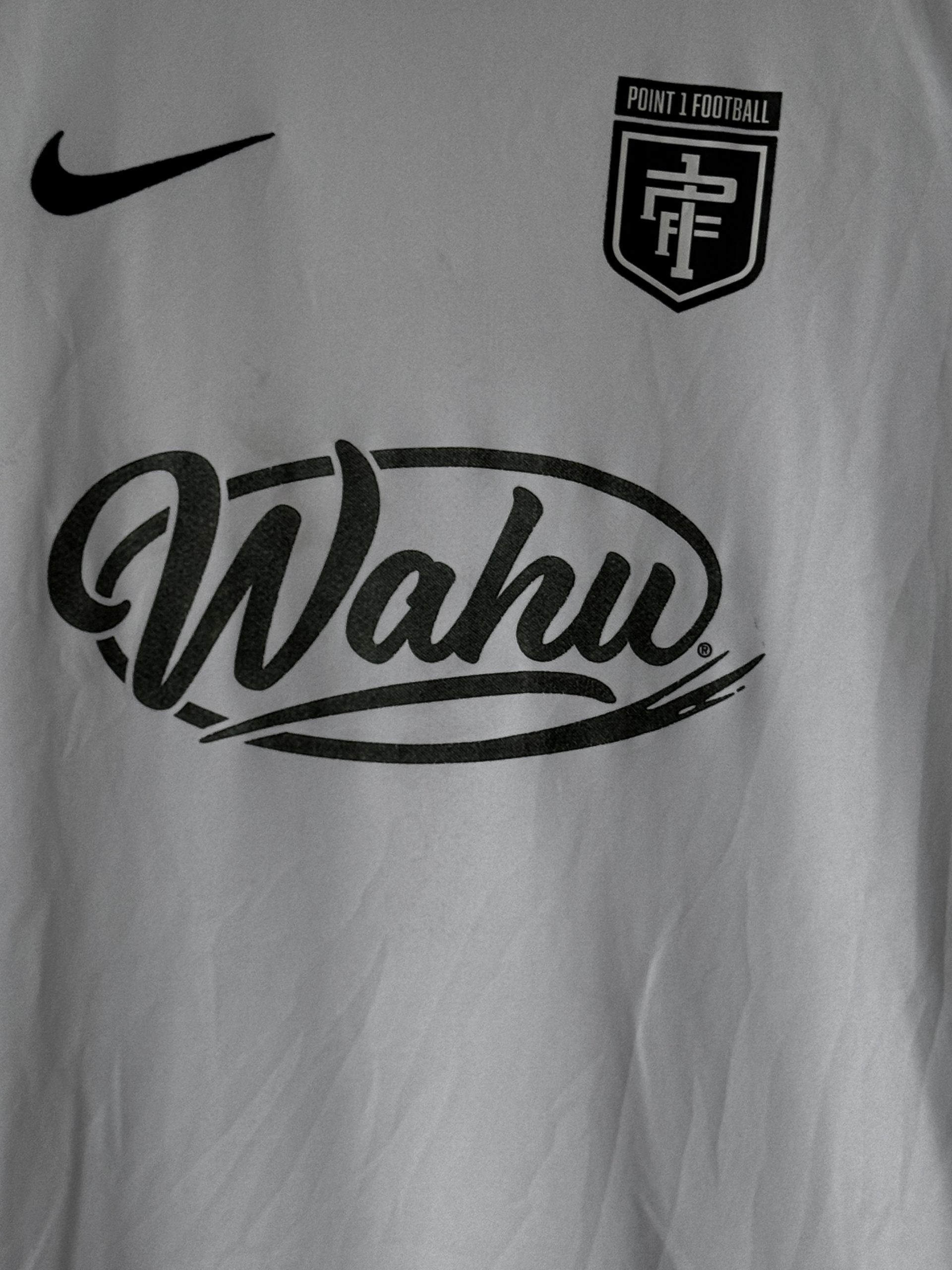 Nike White Point 1 Football Wahu T-Shirt Large 776 image 5