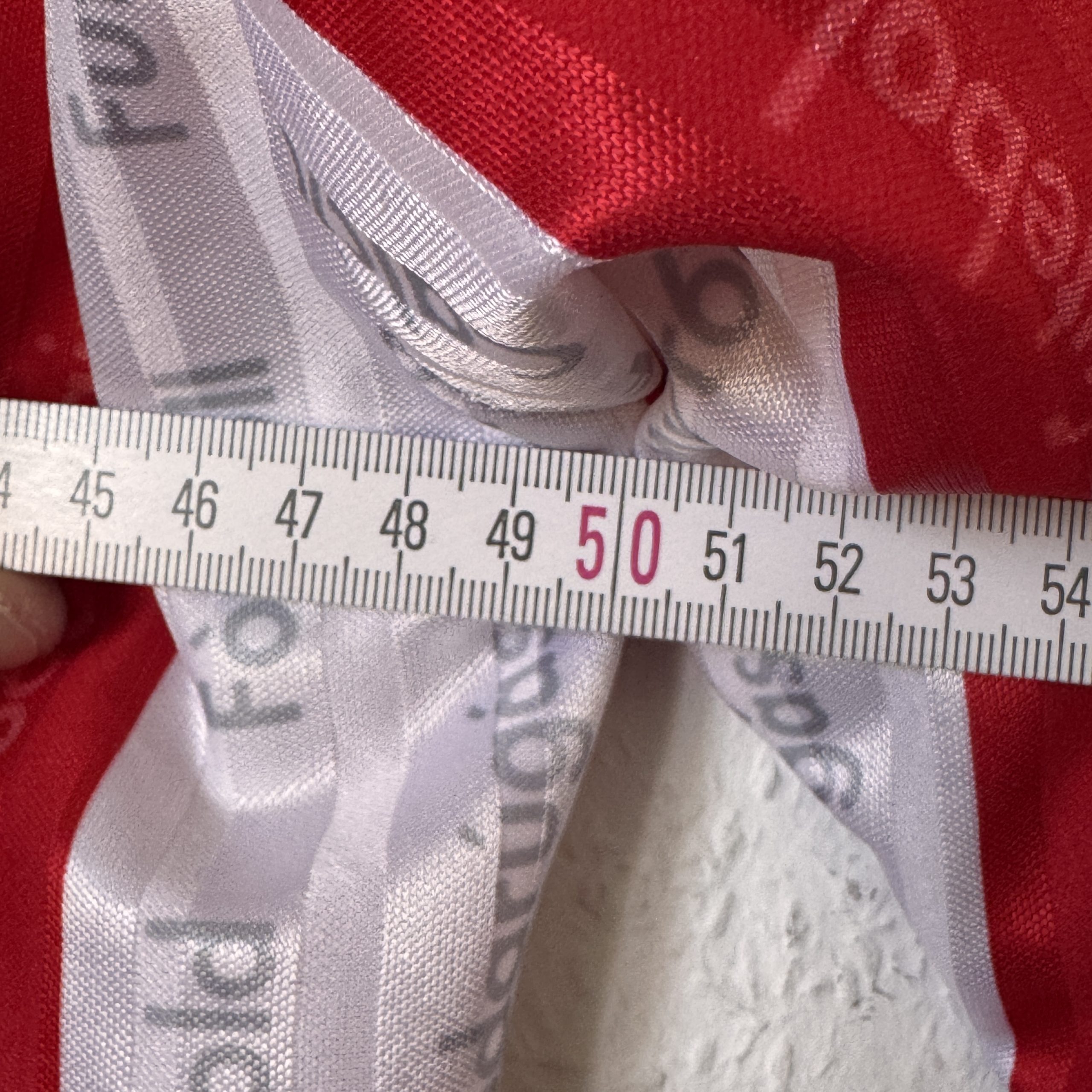 Monticolor Red & White Football Long Sleeve Jersey XL 2731 image 9