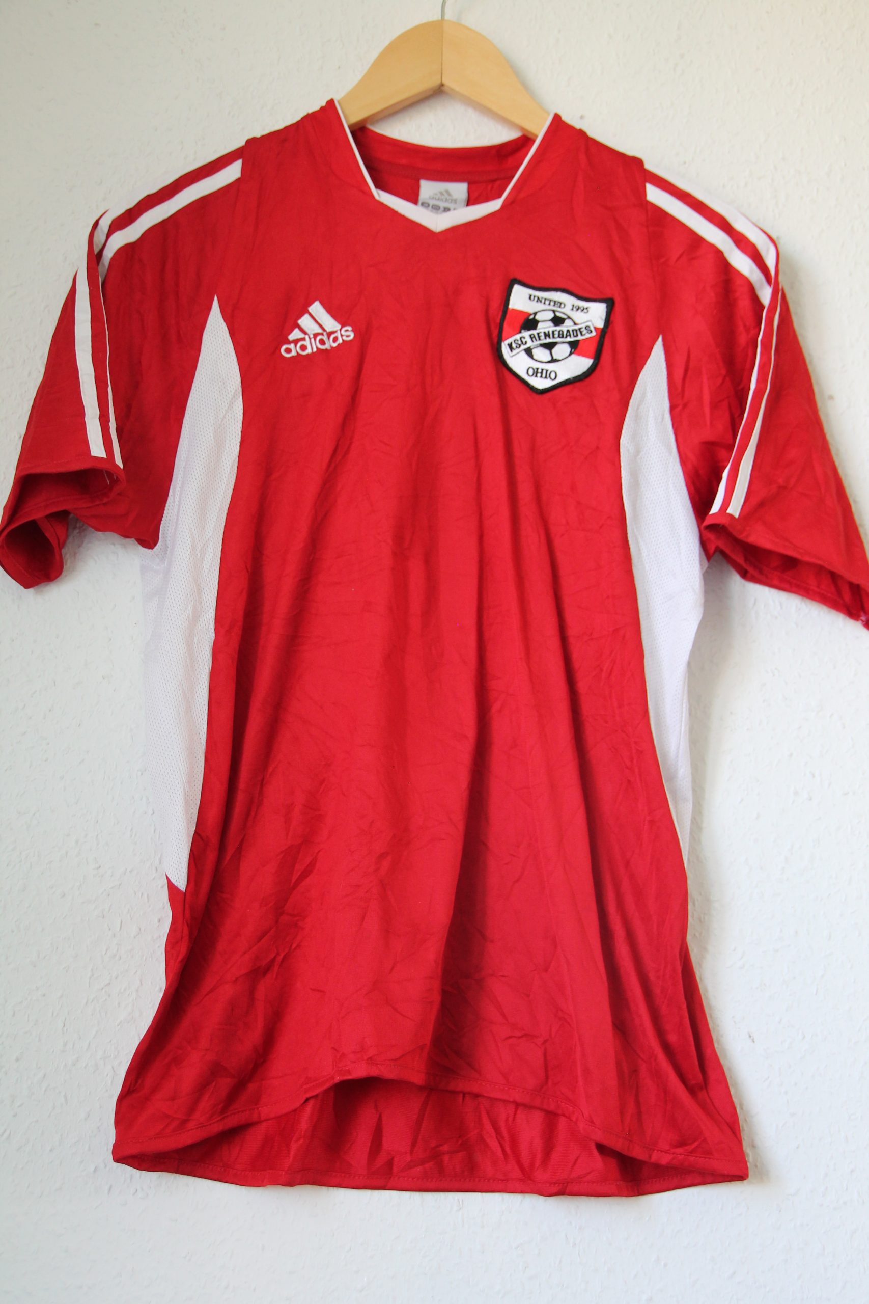 Adidas Red & White Soccer Jersey EU XL 24 KSC Freebeats Ohio 2730 image 2