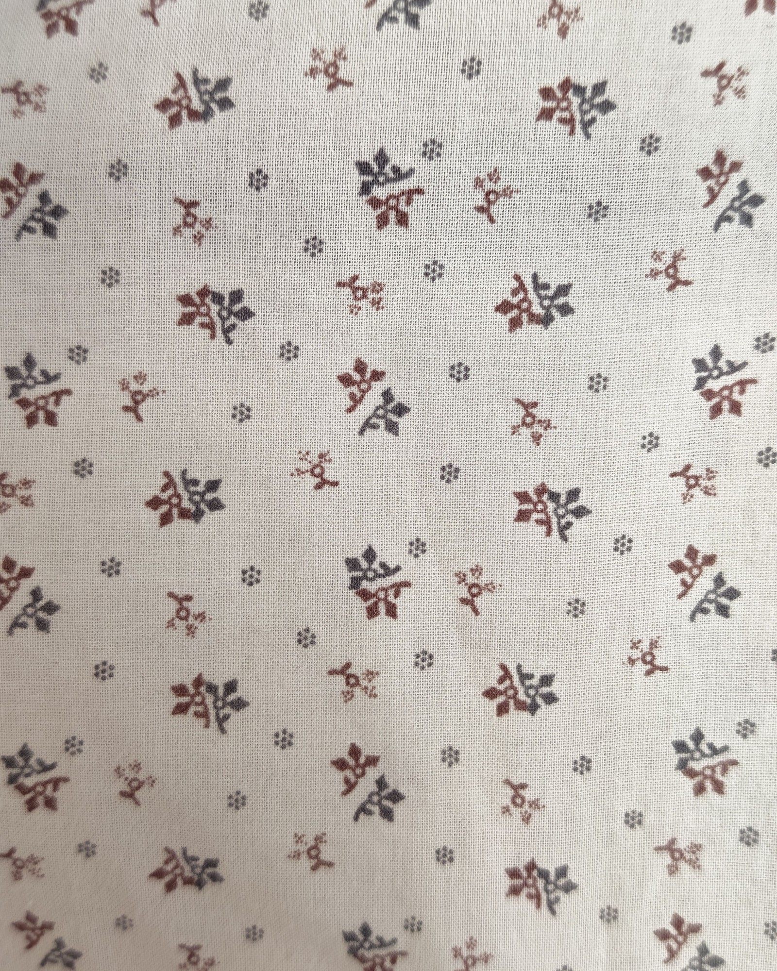 AllSaints White & Brown Floral Cotton Shirt Large image 5