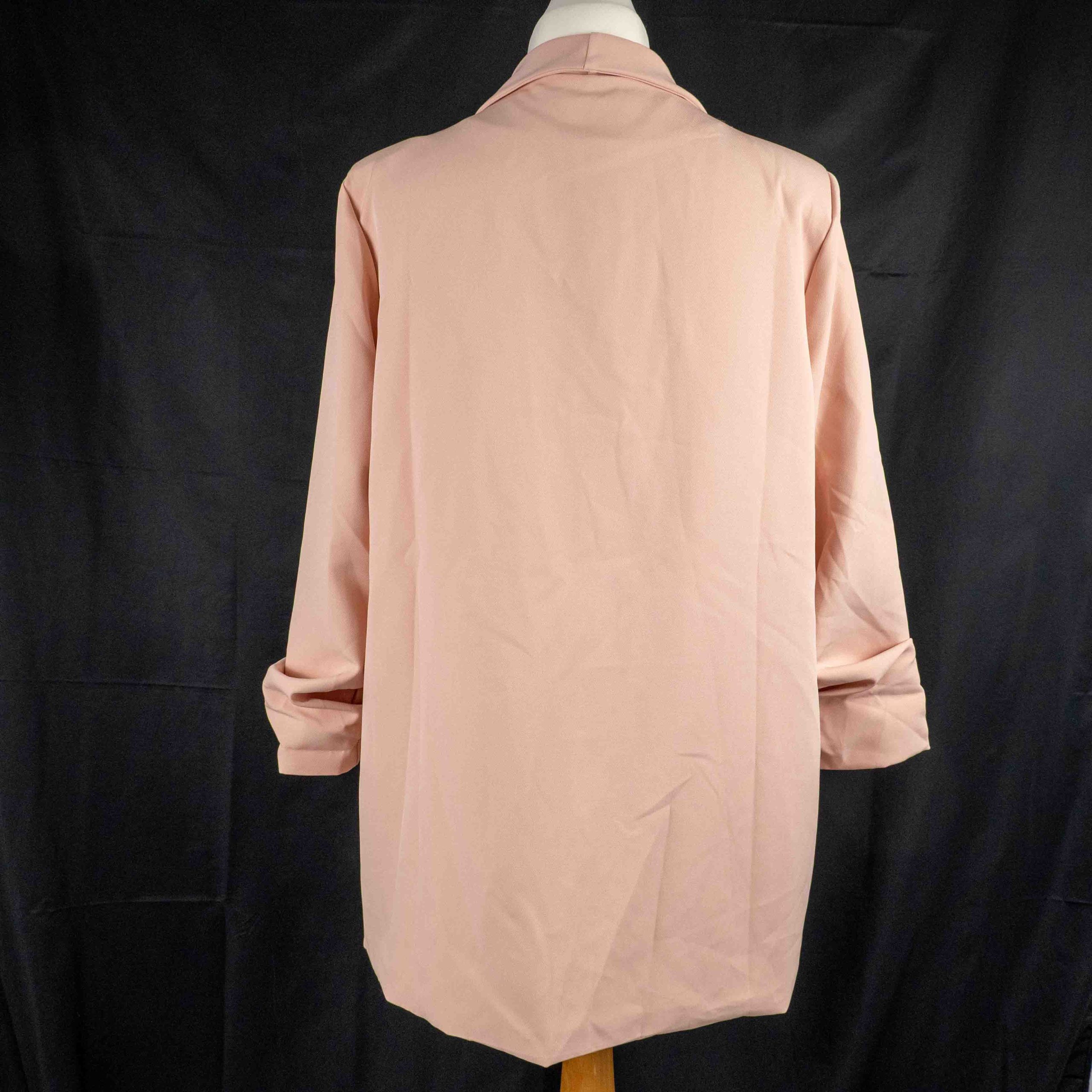 BooHoo Pink Blazer 18 Cuffed Sleeves Pre-Owned image 4