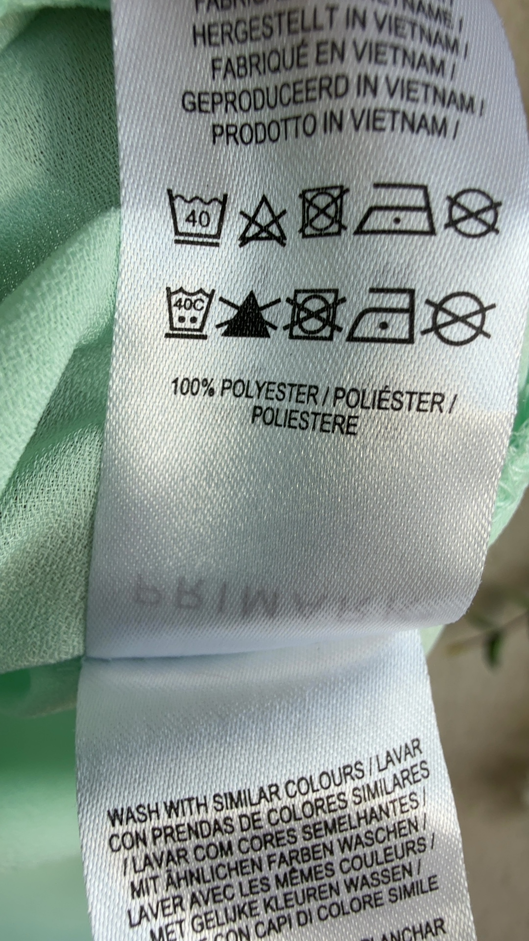 Primark Mint Green Cami Top UK 12 Lightweight Polyester Summer Style image 5