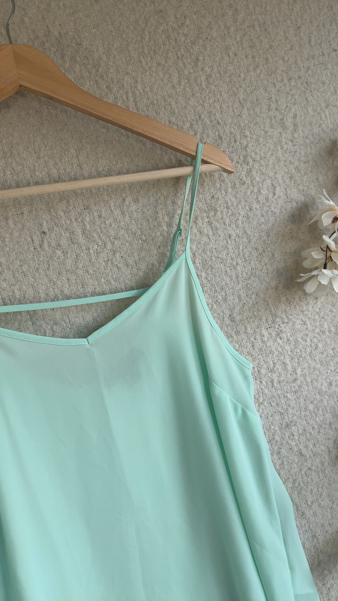 Primark Mint Green Cami Top UK 12 Lightweight Polyester Summer Style image 2