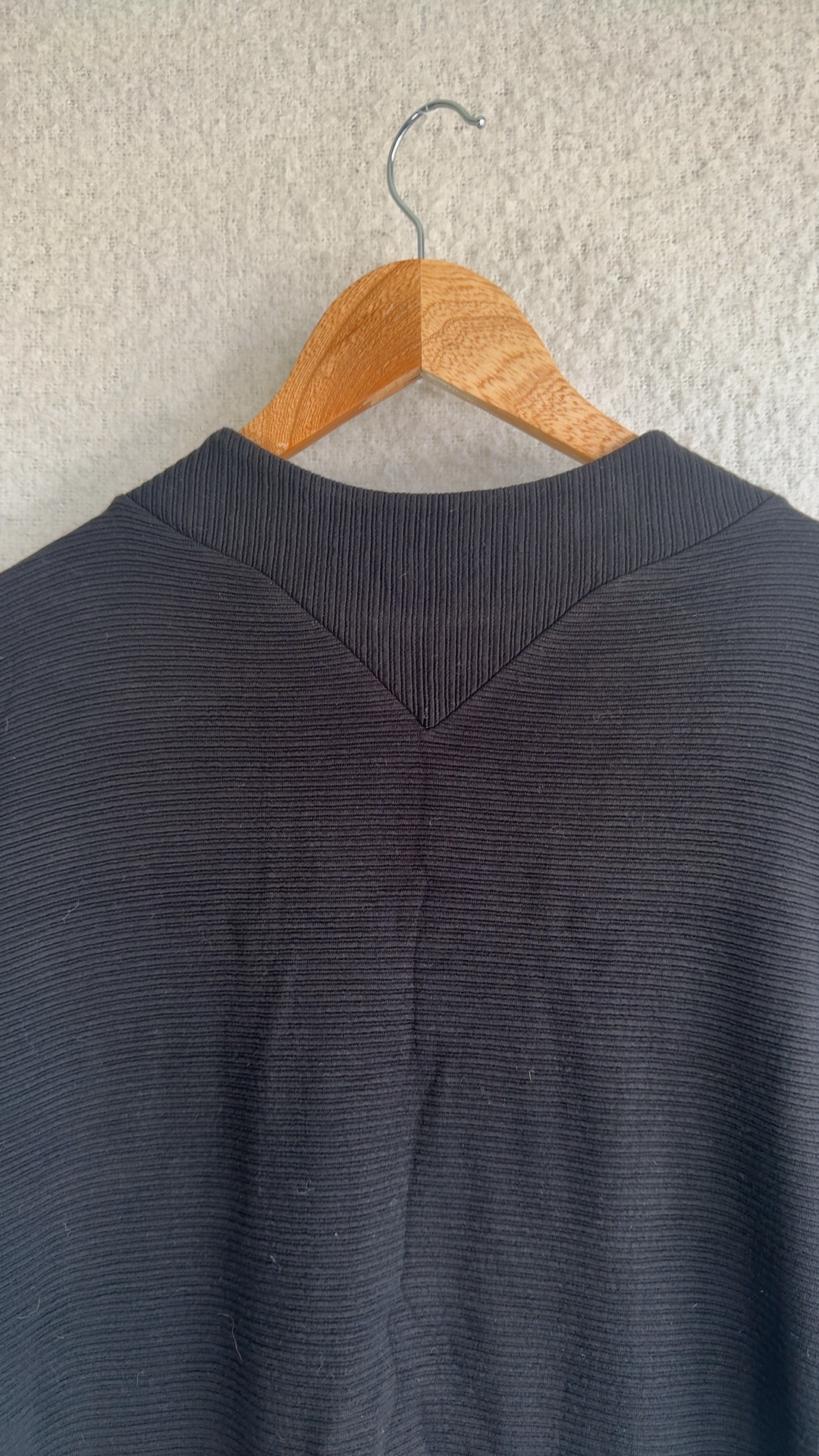 French Connection Black Ribbed Sweater Small Elegant Knitted Jumper image 2