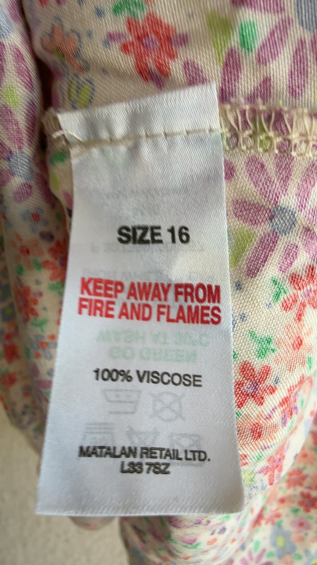 Papaya Multi Floral Print Blouse Size 16 Viscose Elastic Waist