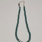 Beautiful Green Crystal Beaded Necklace. B3