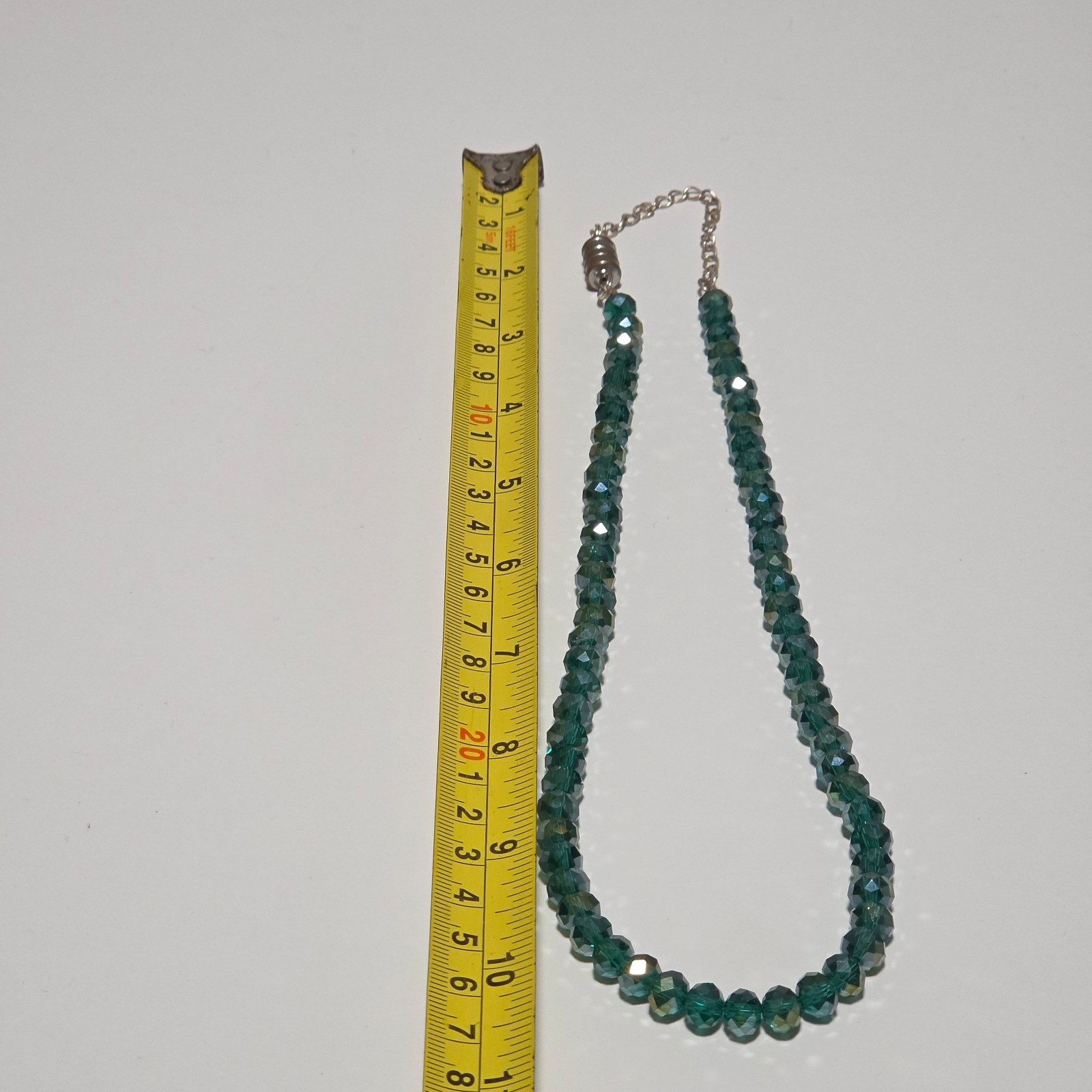 Beautiful Green Crystal Beaded Necklace. B3 image 3