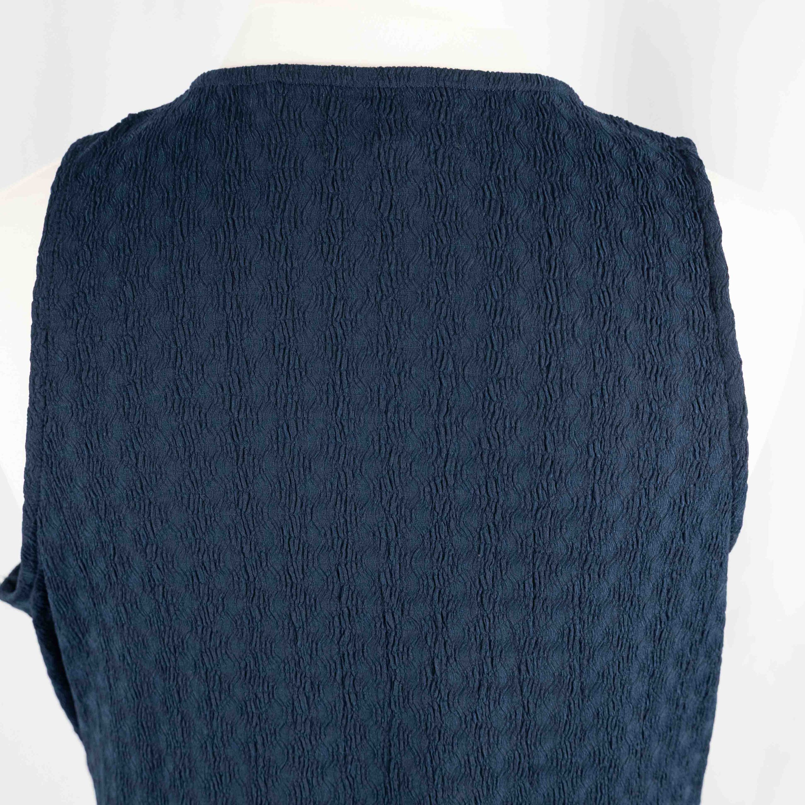Next Navy Midaxi Dress Sleeveless Tie Waist 18 Pre-Owned image 7