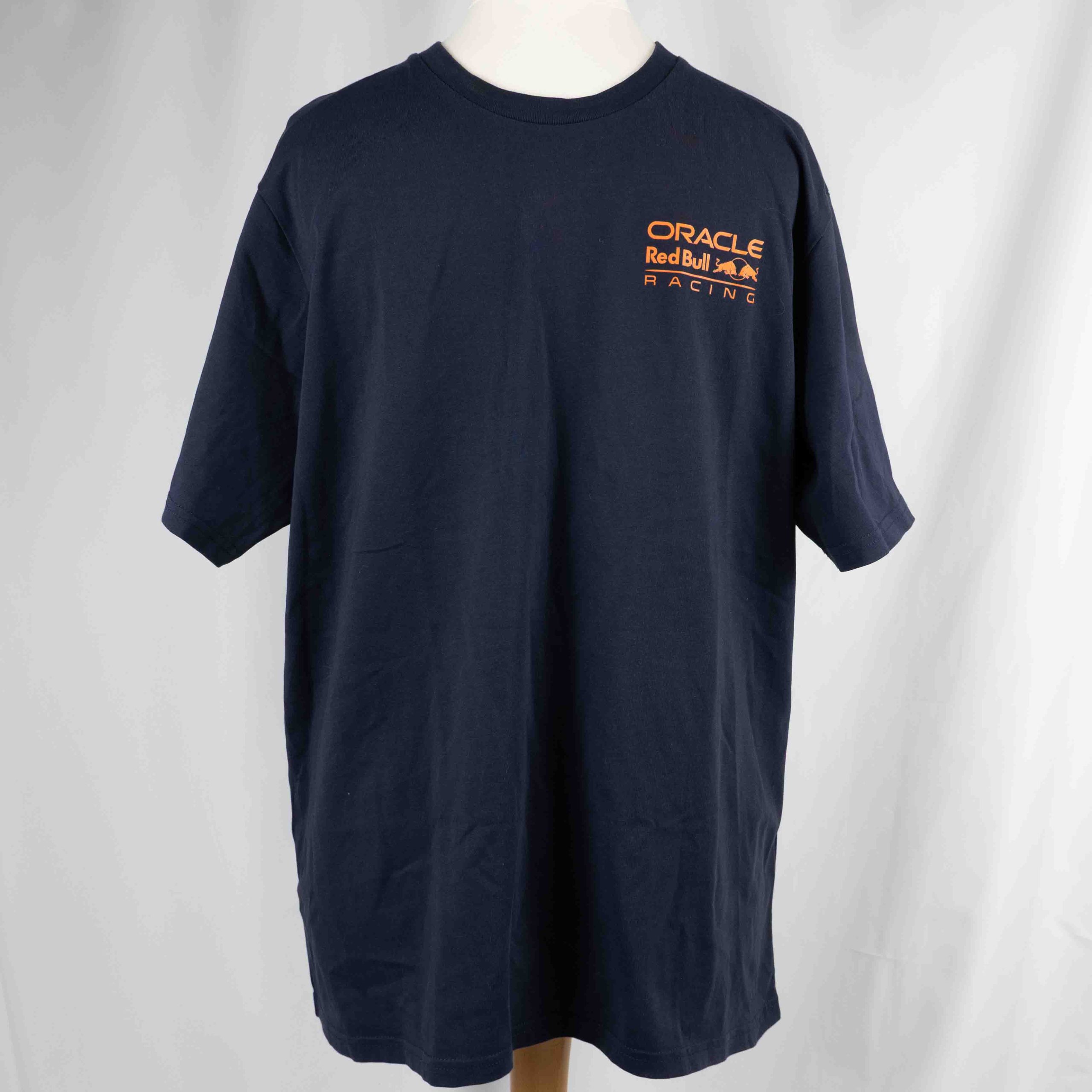 Oracle Red Bull Racing Cotton T-shirt 4XL Navy Racing Number 1 Pre-Owned
