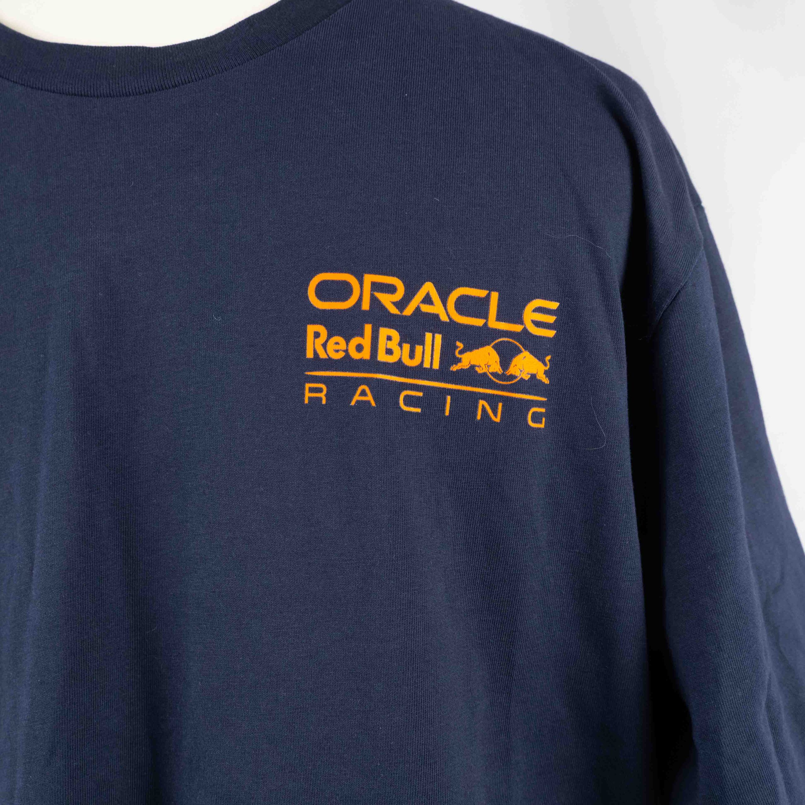 Oracle Red Bull Racing Cotton T-shirt 4XL Navy Racing Number 1 Pre-Owned image 2