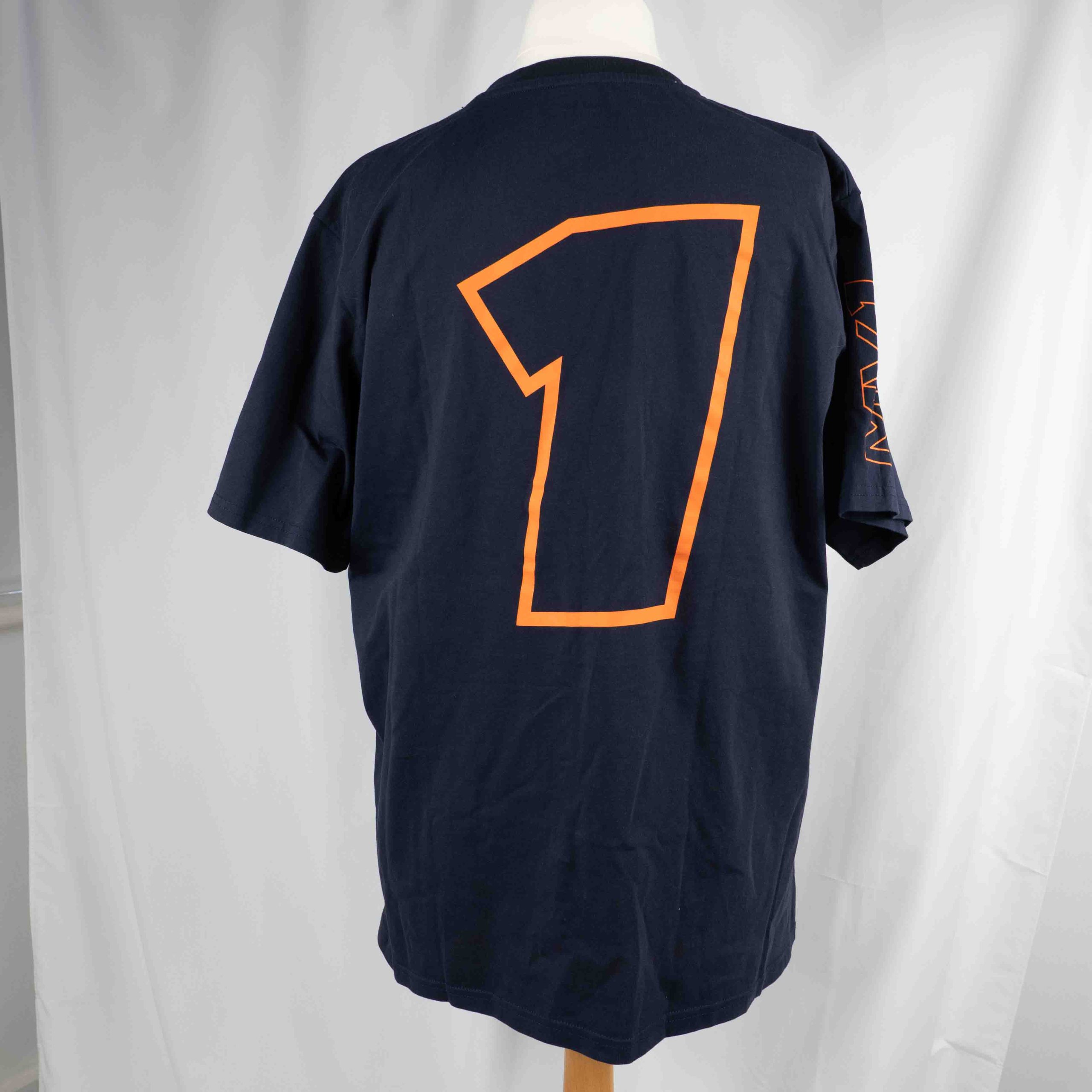Oracle Red Bull Racing Cotton T-shirt 4XL Navy Racing Number 1 Pre-Owned image 5