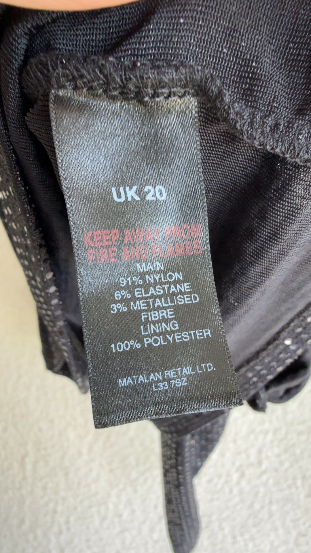 Essentials by Et Vous Black Sequin Wrap Top UK 20 Sparkly Partywear image 6