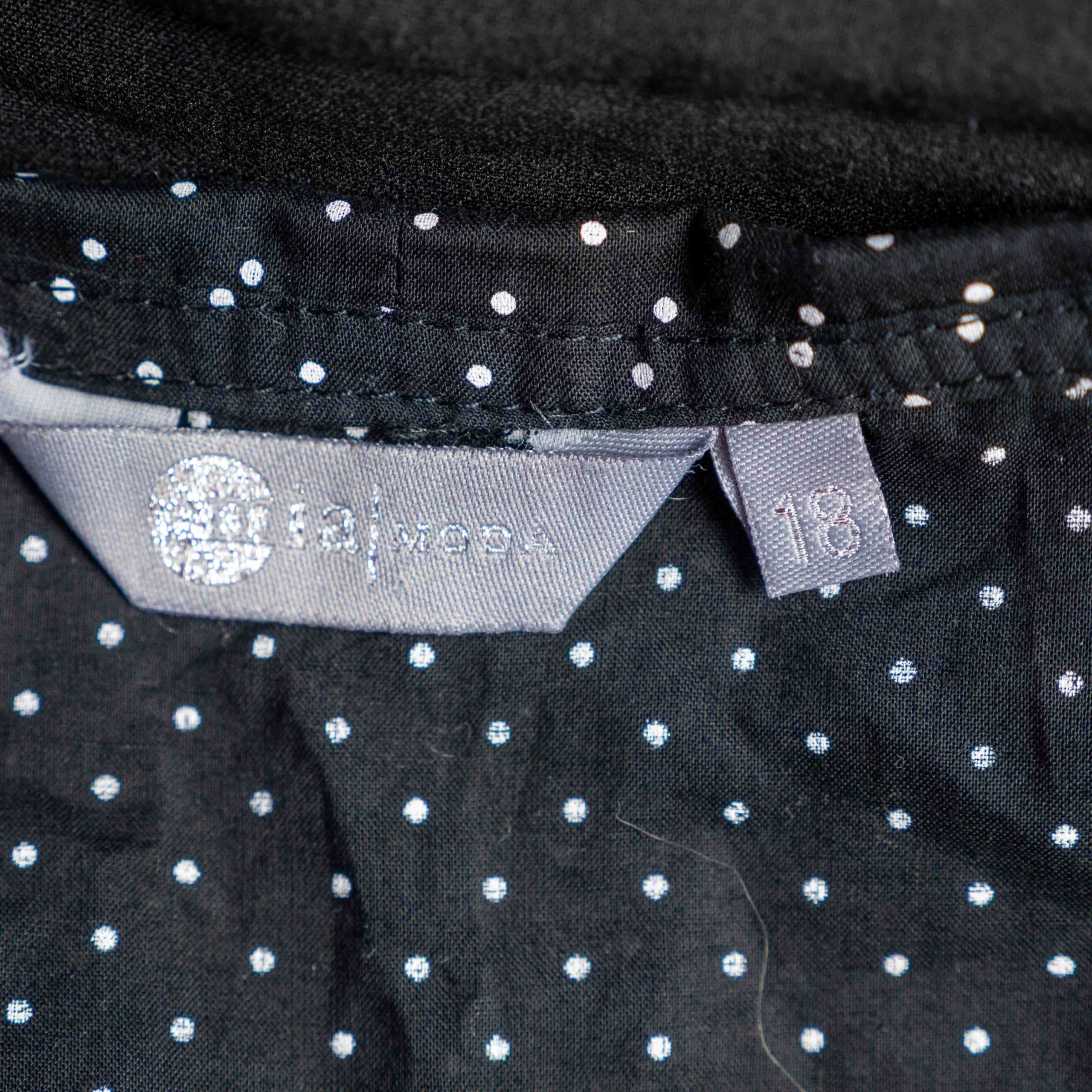 Mia Mora 18 Black Polka Dot Dress Sleeveless Pre-Owned image 7