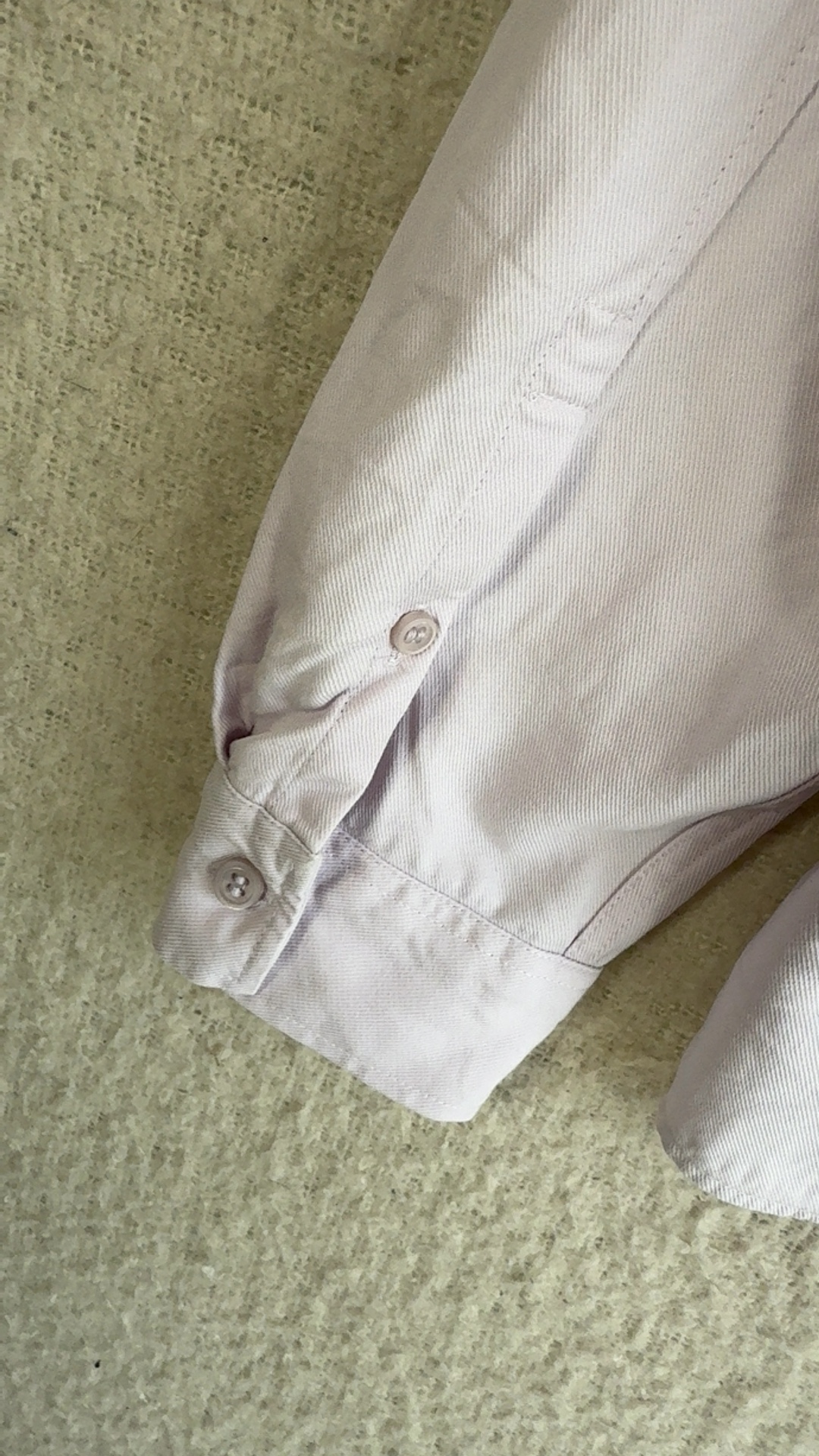 COS Light Pink / Lavender Purple Cotton & Lyocell Blend Shirt Medium Casual Slim Fit image 6