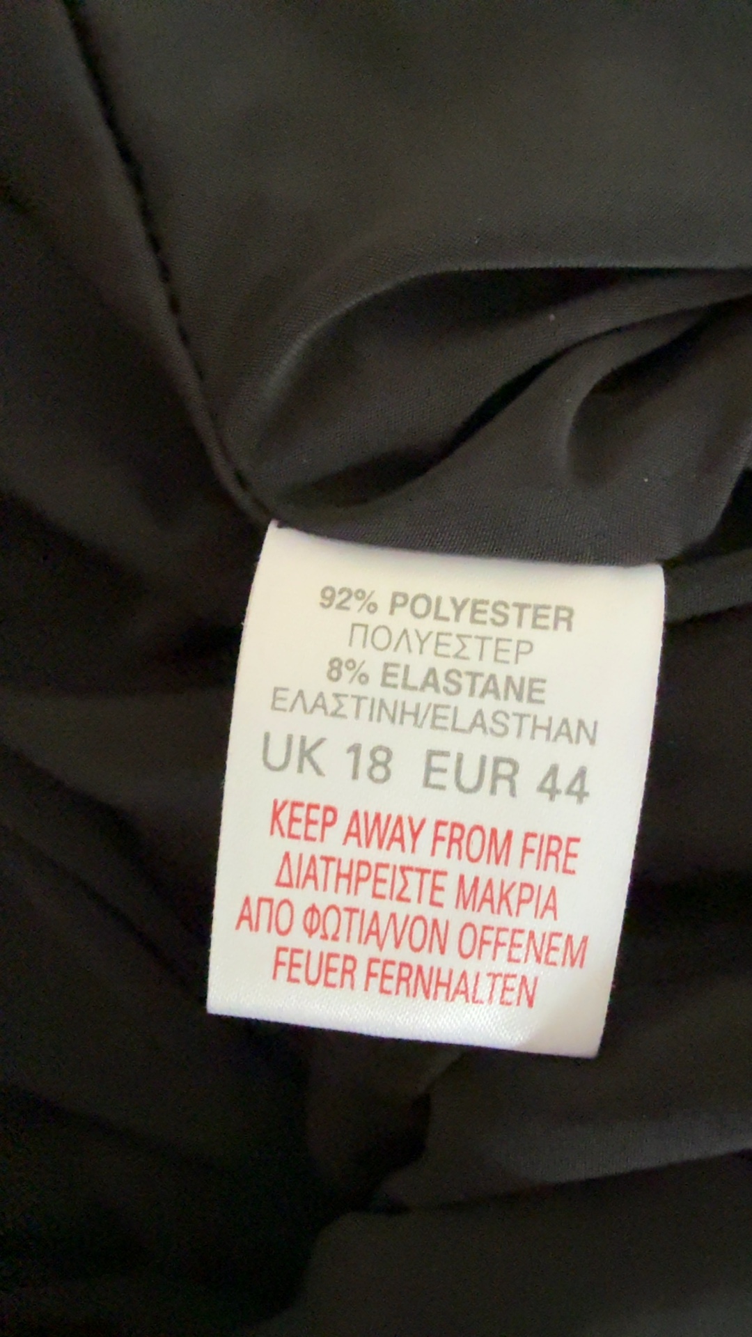 Black Ruched Corset Top UK 18 Stretch Polyester & Elastane Feminine Chic image 5