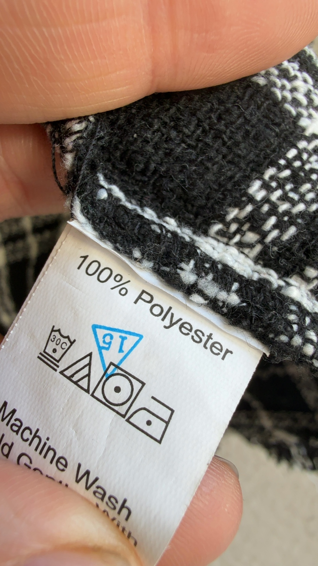 Shein Black & White Checked Sleeveless Tweed Vest UK Small Chic Stylish image 6