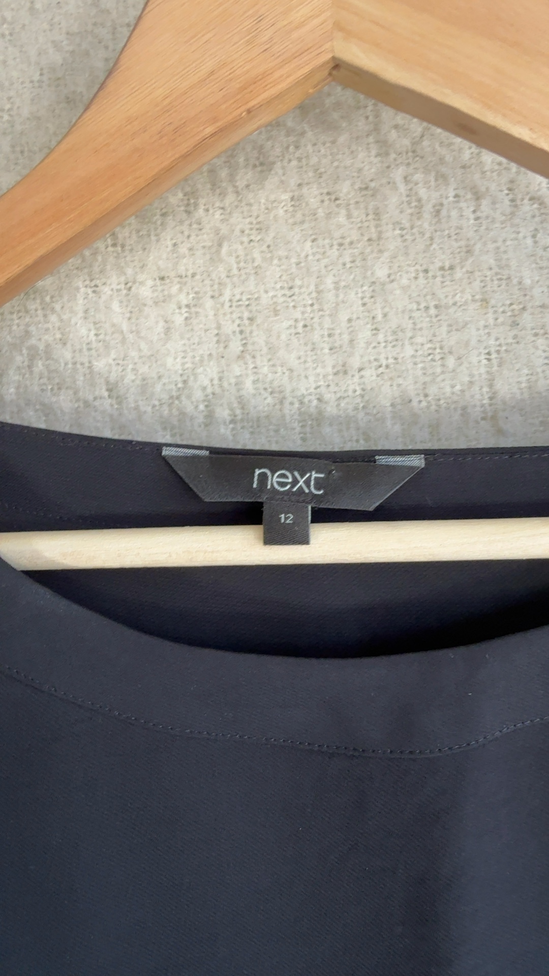 Next Black Sleeveless Top UK 12 Lightweight Polyester Casual Chic image 2