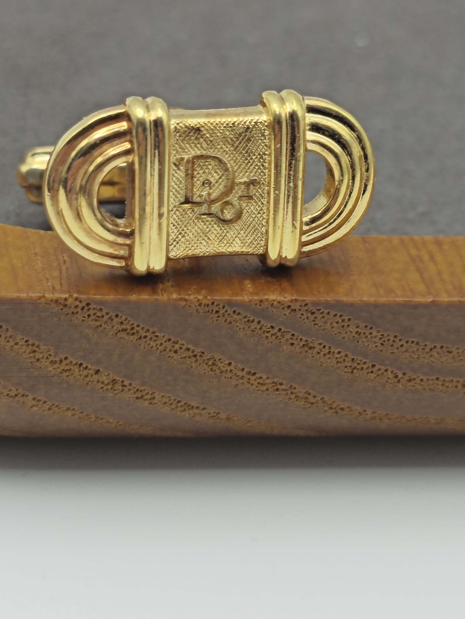 Christian Dior Goldtone Cufflinks & Tie Clip Set Men image 6
