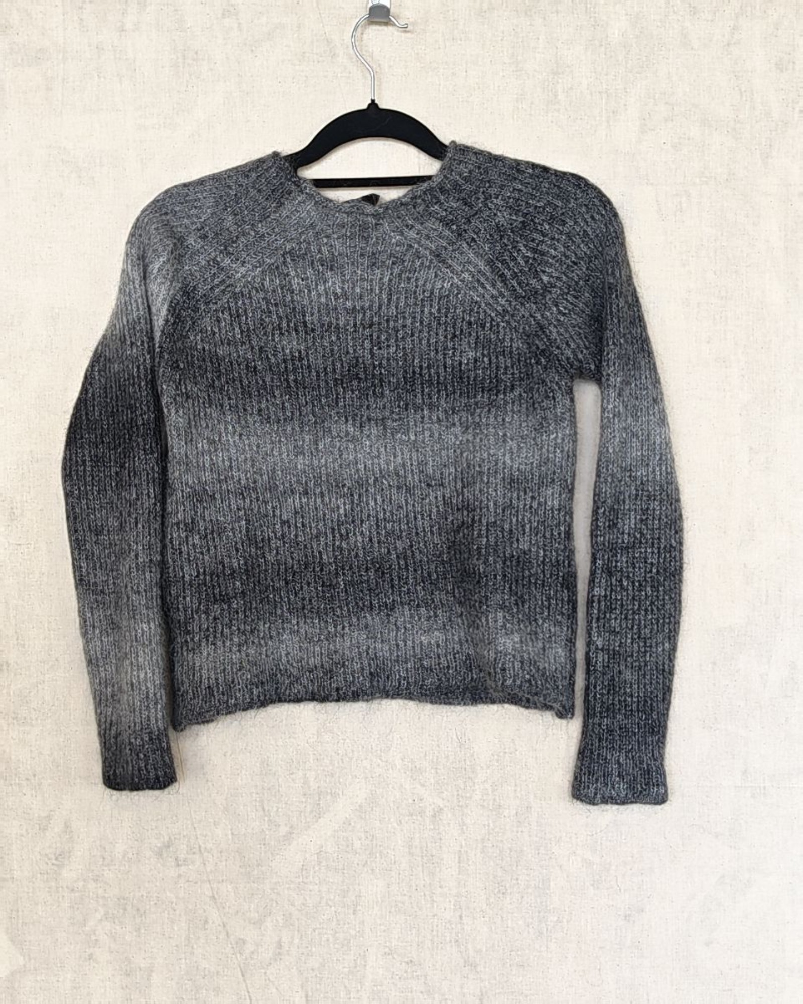 Nique Grey Ombre Mohair Wool Nylon Sweater XS image 2