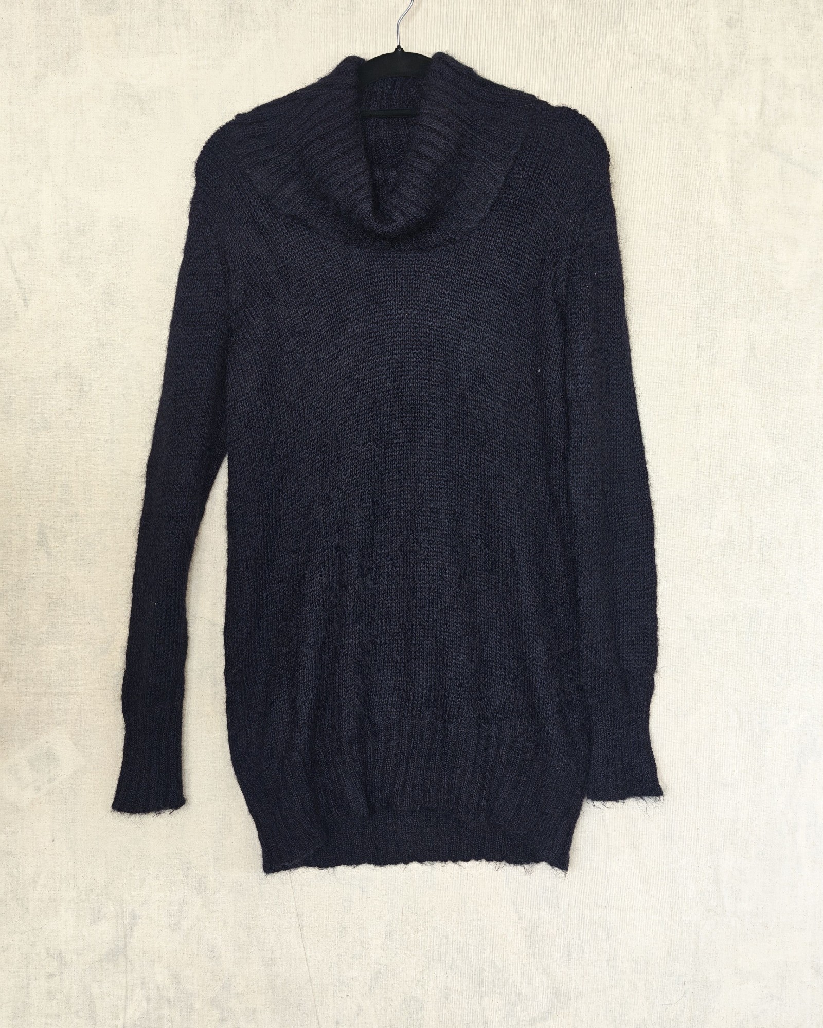 H&M Navy Blue Knitted Turtleneck Sweater Large