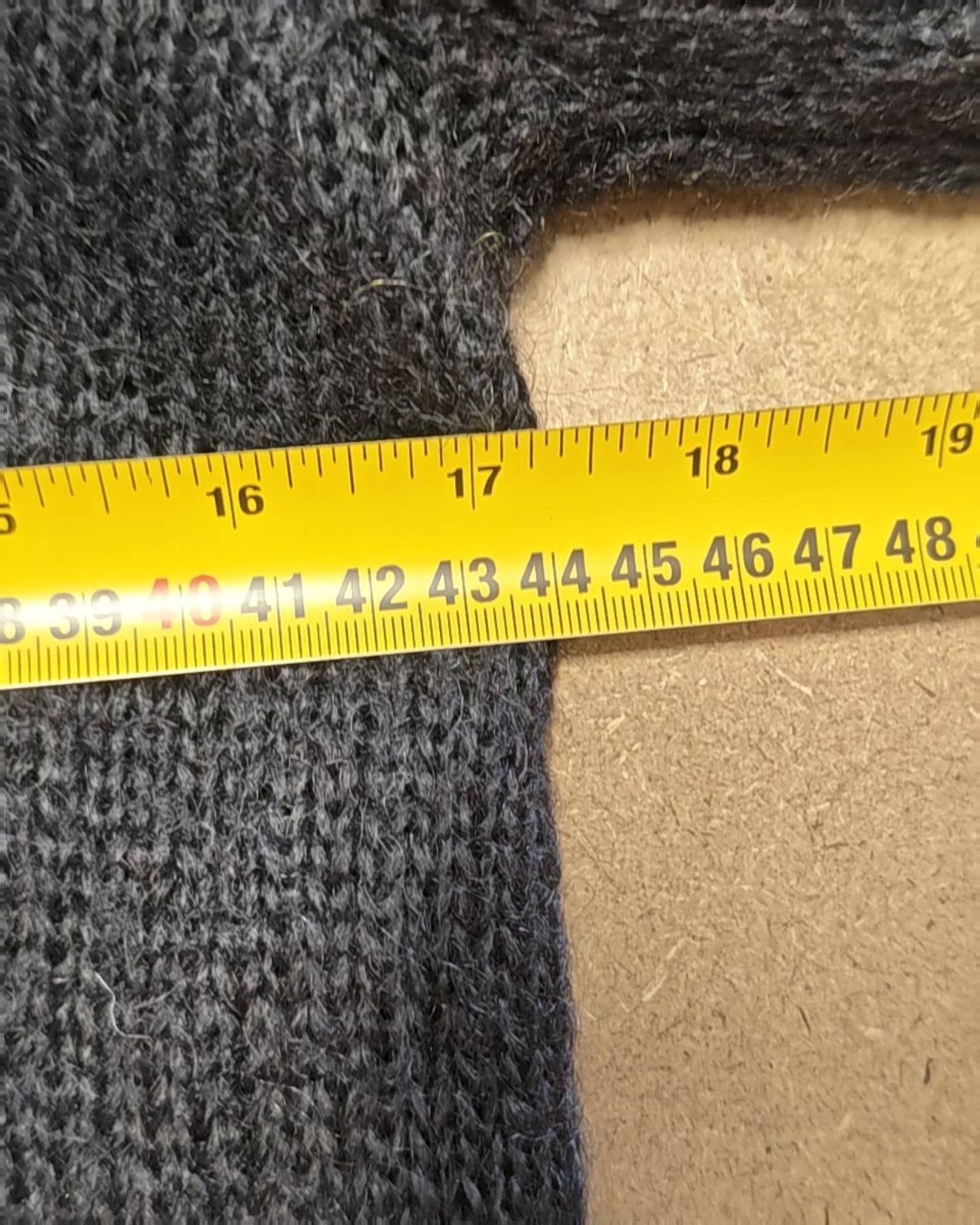 H&M Navy Blue Knitted Turtleneck Sweater Large image 5