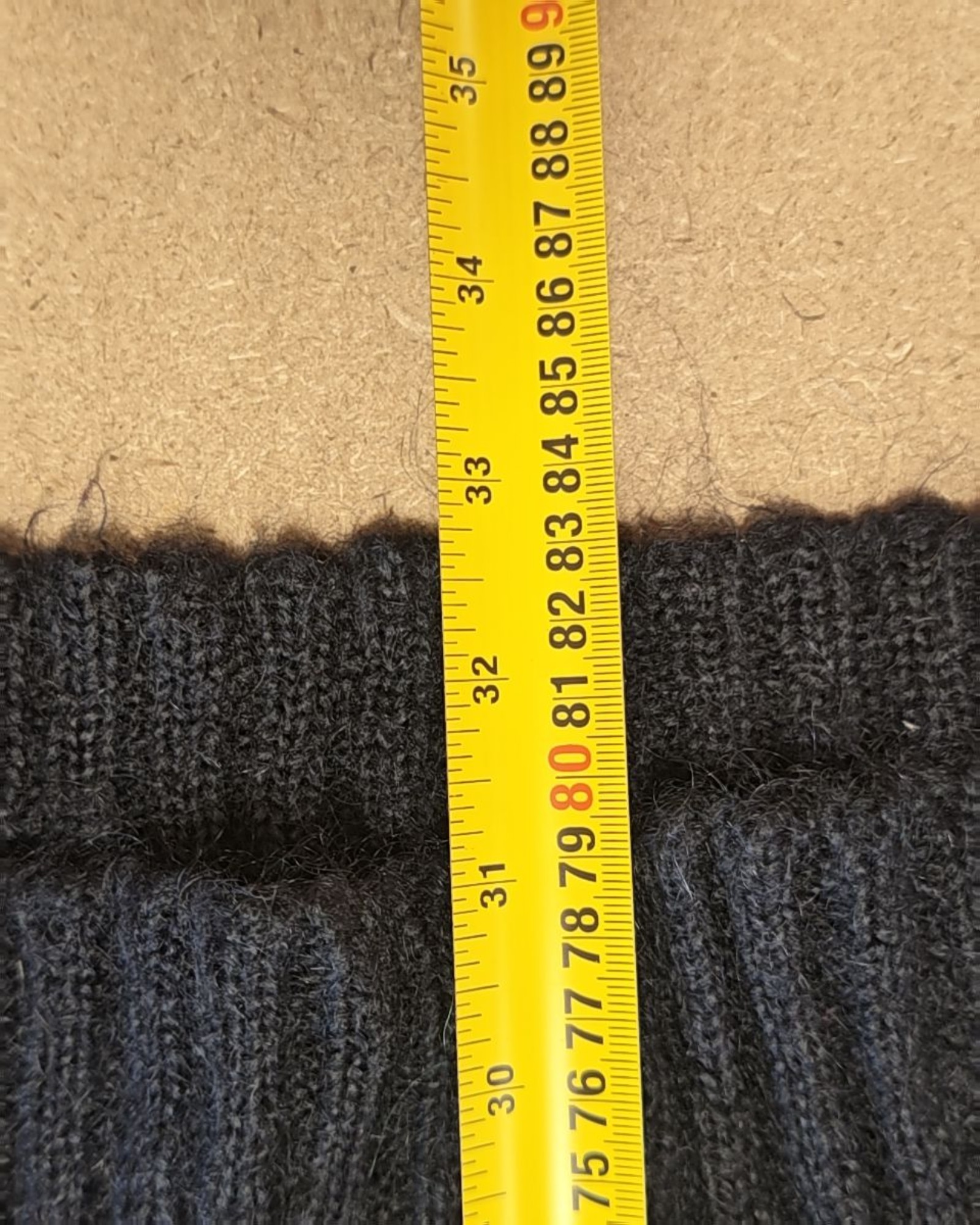 H&M Navy Blue Knitted Turtleneck Sweater Large image 6