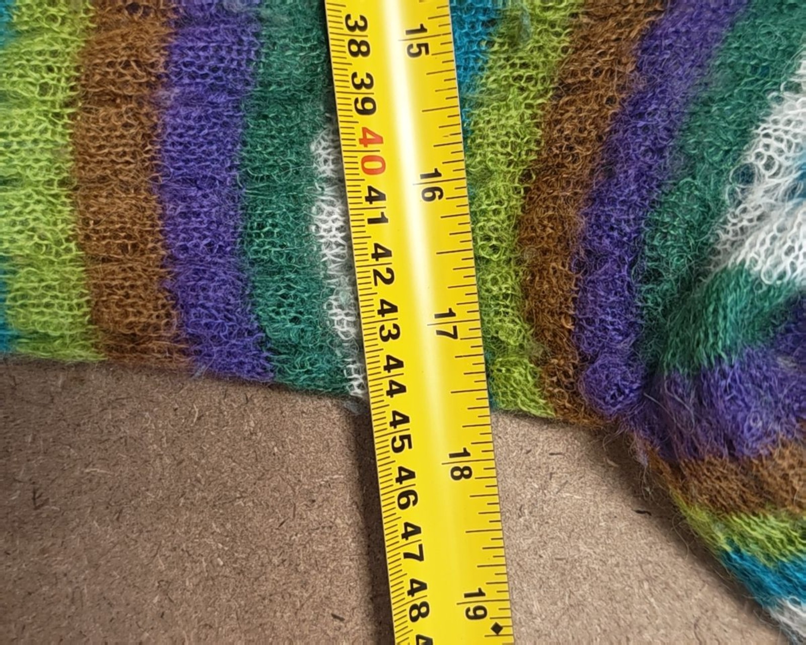 Vicolo Multicolour Striped Mohair Blend Sweater Medium image 5