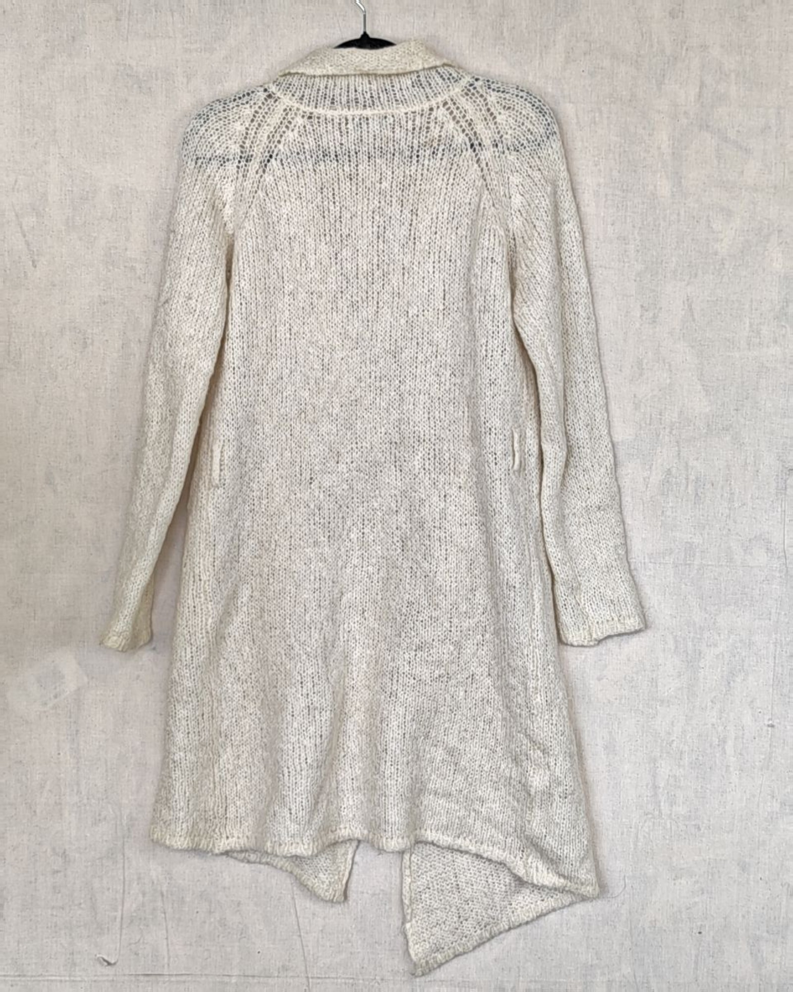 United Colors of Benetton Cream Mohair Blend Cardigan Medium image 2