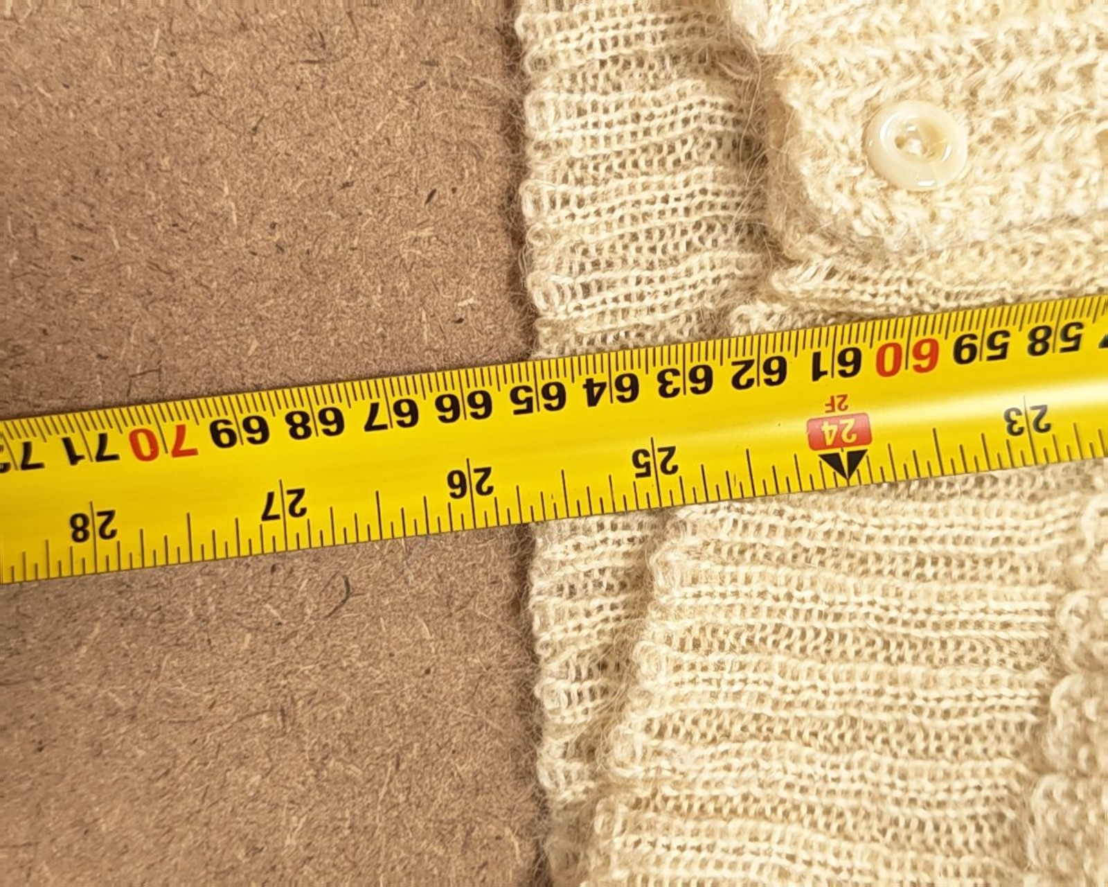 Genfins Cream Mohair Knit Cardigan 44 image 5