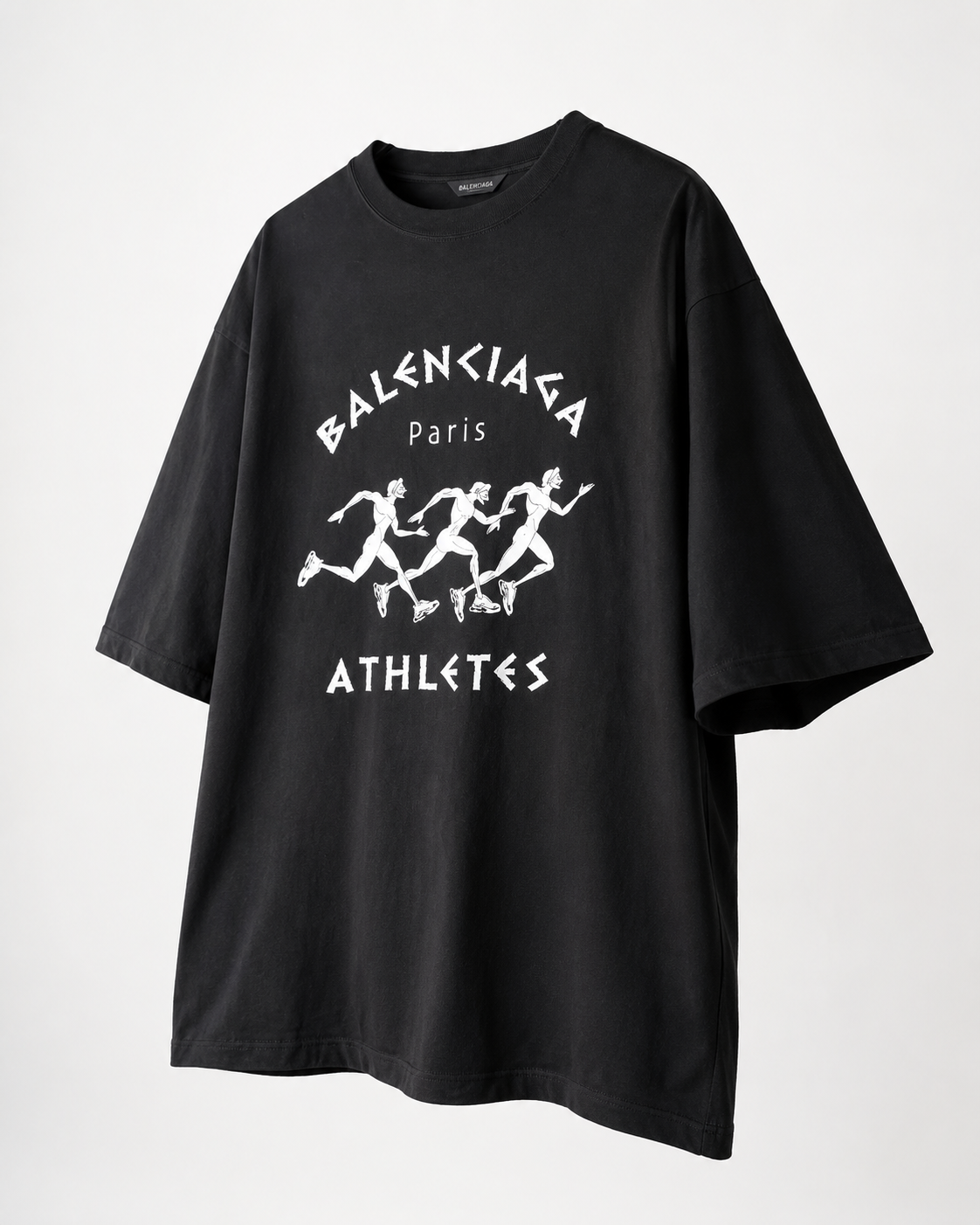 Balenciaga T-shirt Noir Athletes XL Coton Portugal