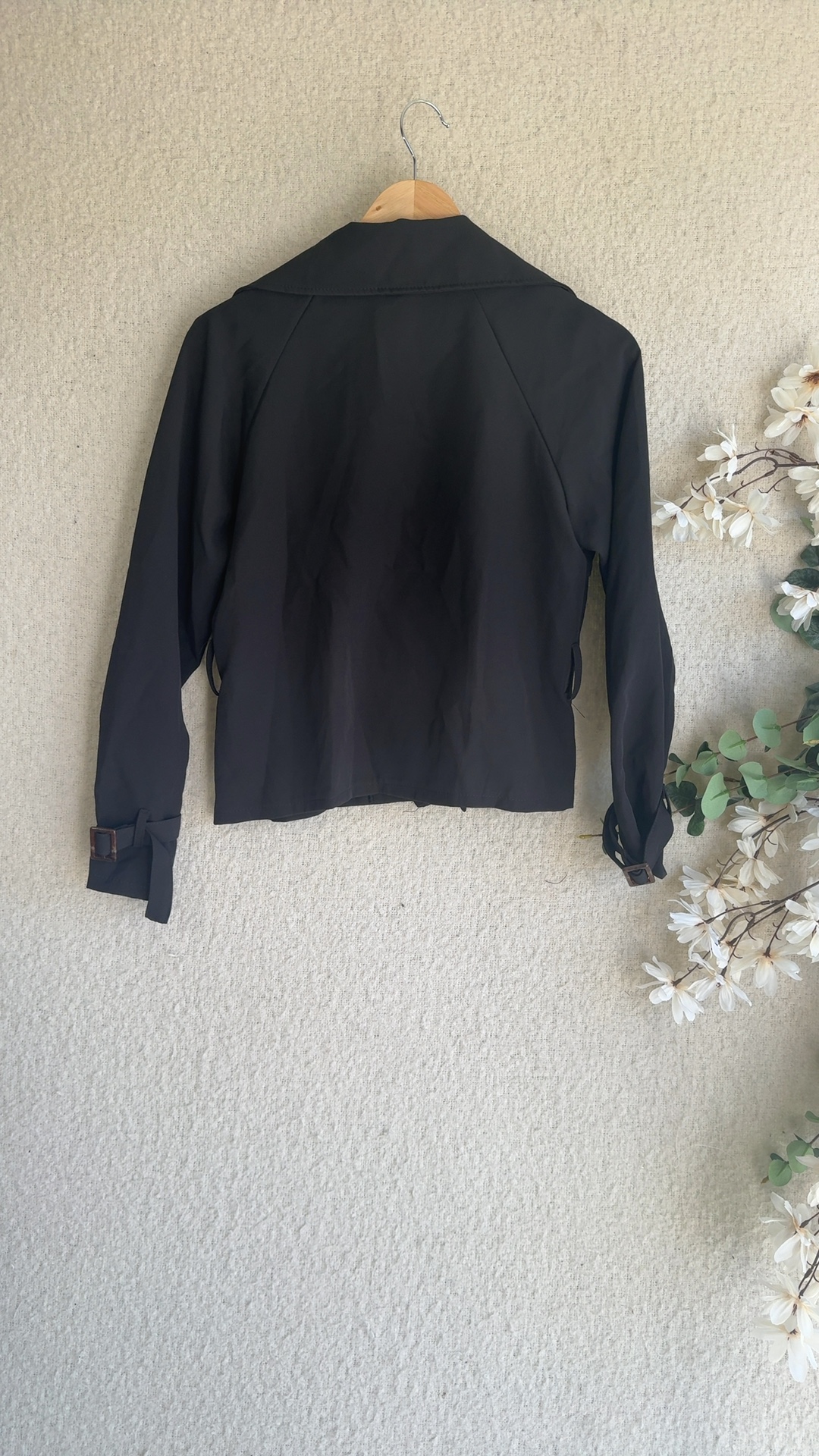 New Collection Black Double Breasted Blazer UK Medium Elegant Office Jacket image 4