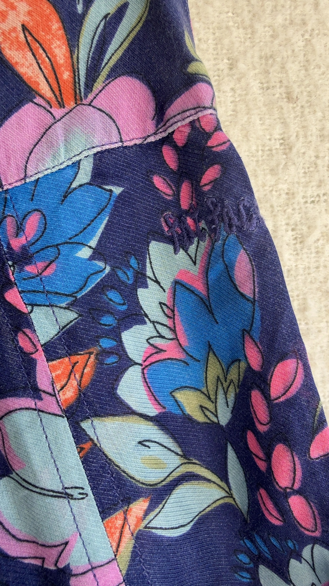 Fat Face Navy Multi Floral Skort UK 8 Vintage Style Casual Summer Bottom image 5