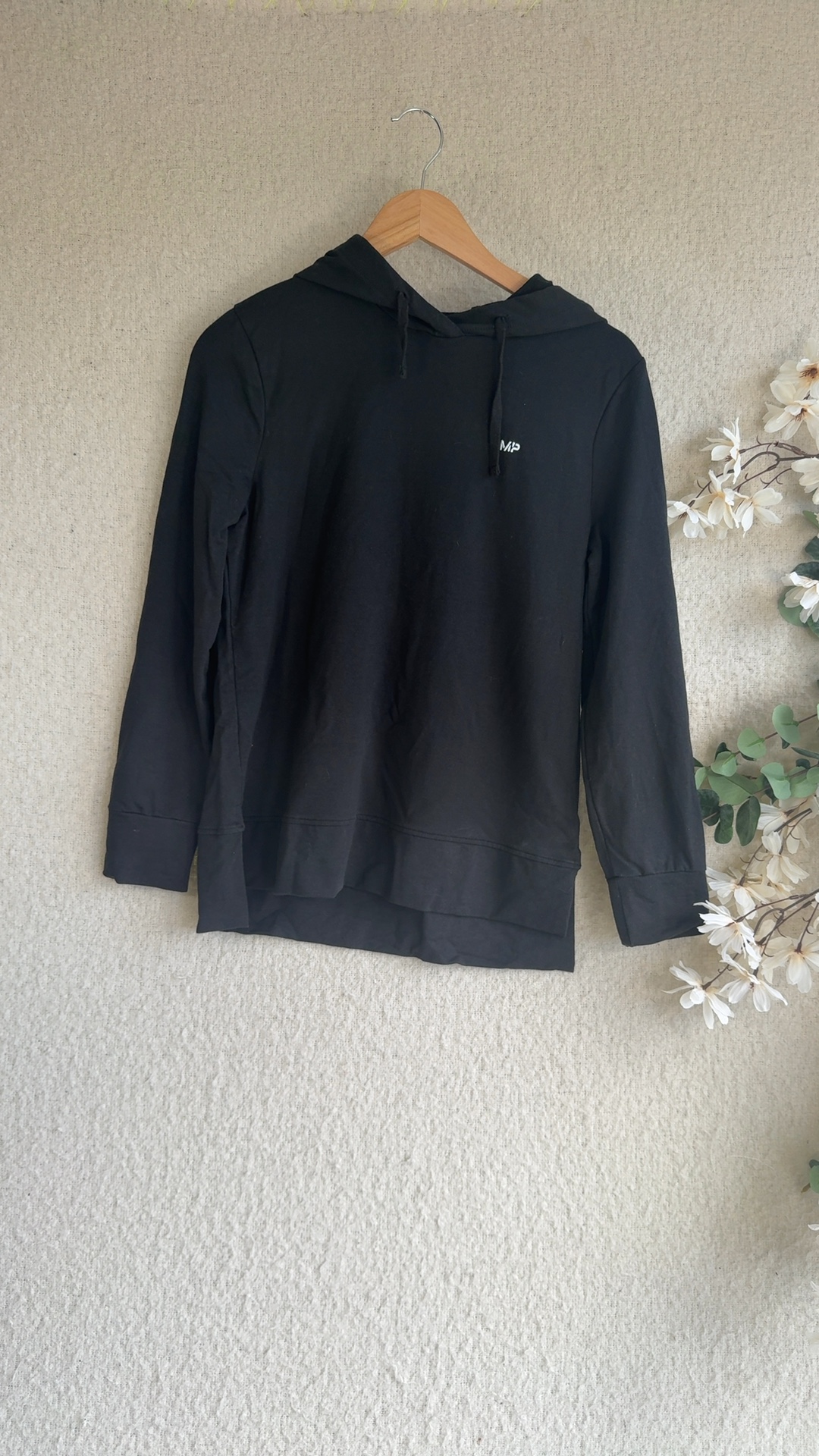 MP Black Hoodie Women Small 48% Cotton 46% Modal 6% Elastane Casual Wear