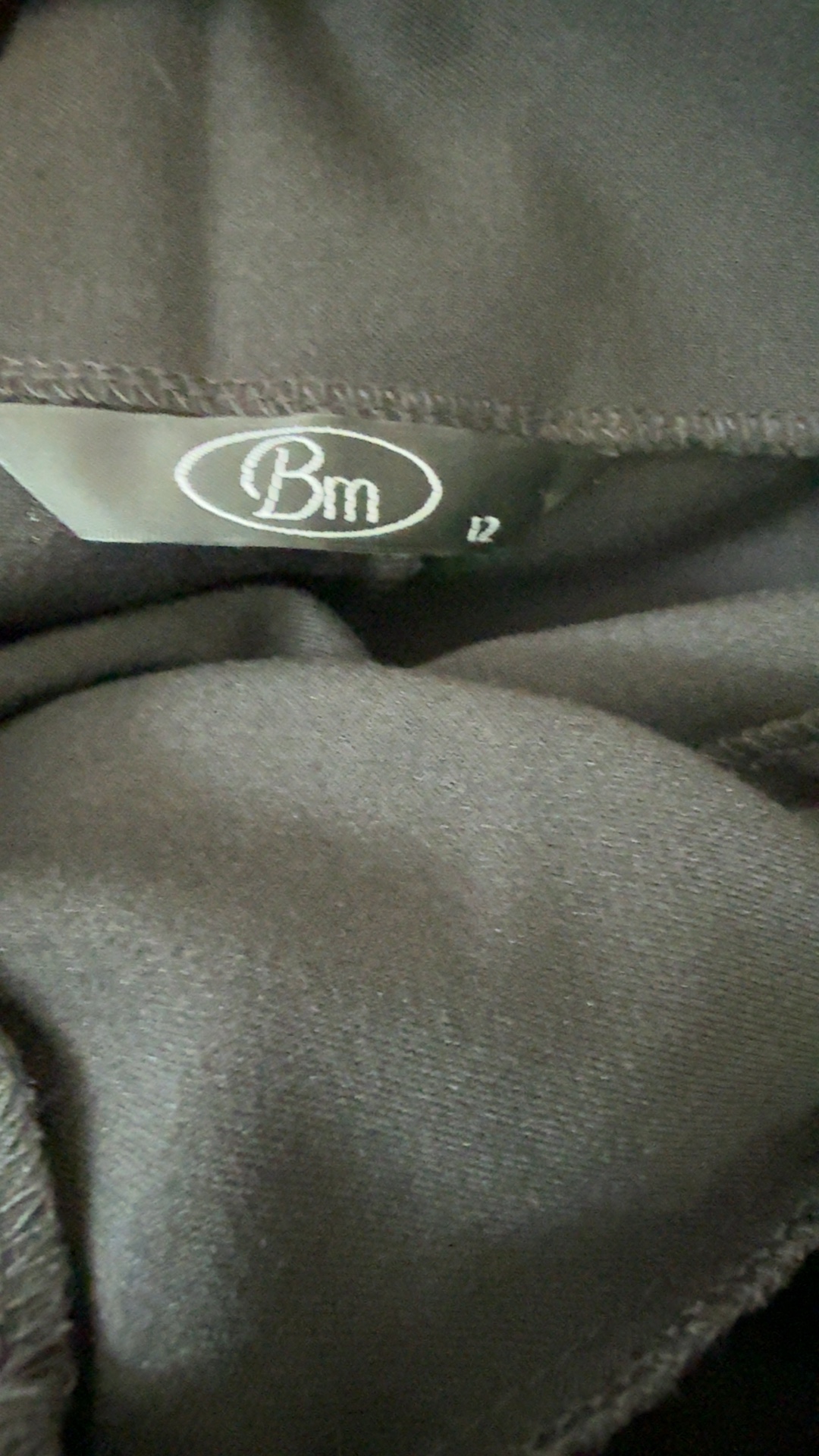 Bm Black A-Line Skirt UK 12 Flared Hem Stylish Classic image 2