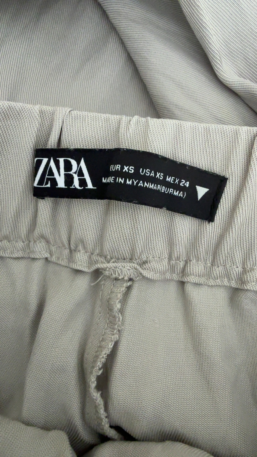 Zara Grey Wide Leg Cargo Trousers UK 8 Stylish Comfortable Trendy image 3
