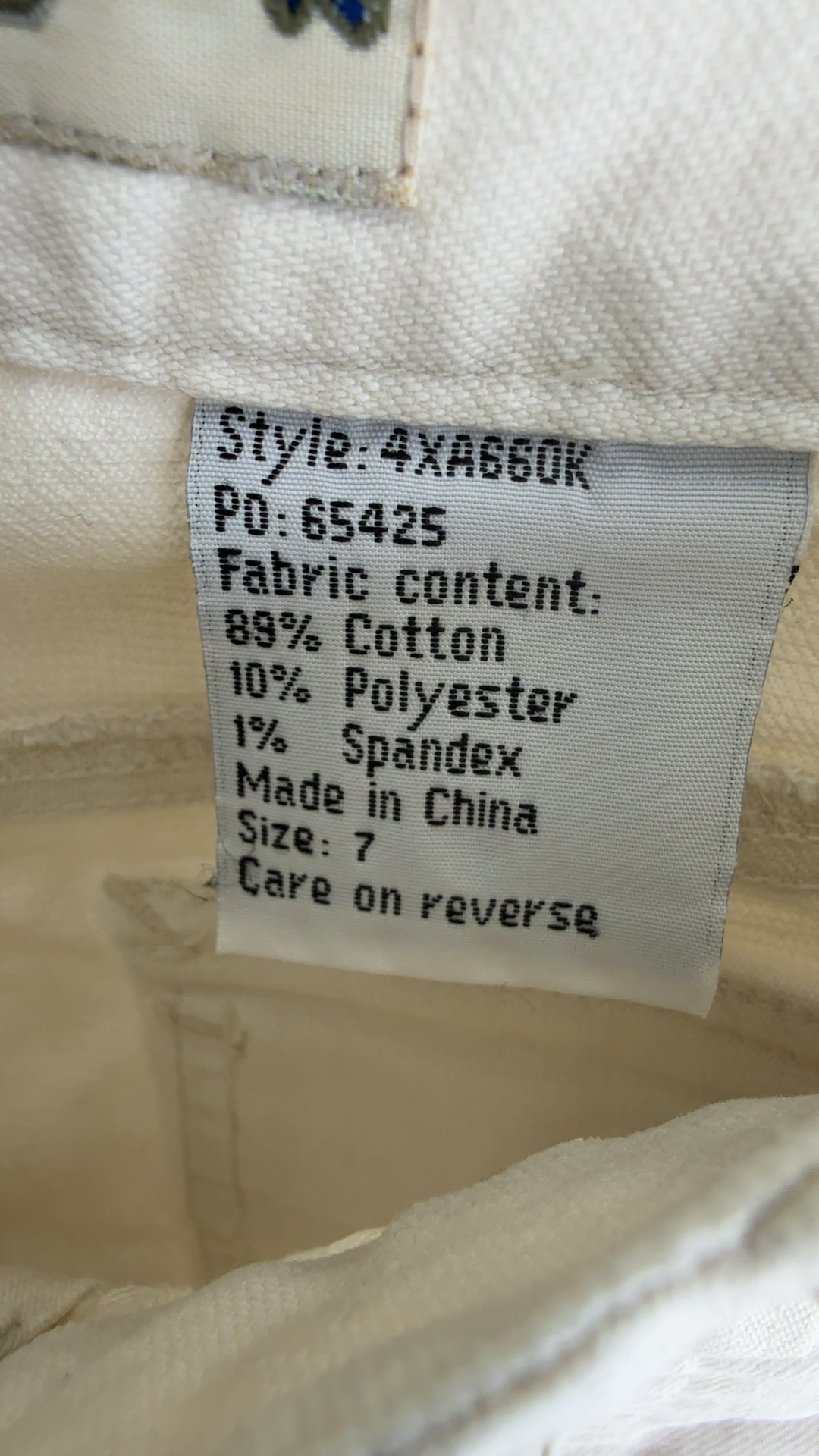 Mudd White Denim Jeans UK 7 Comfortable Fit Classic Style image 7