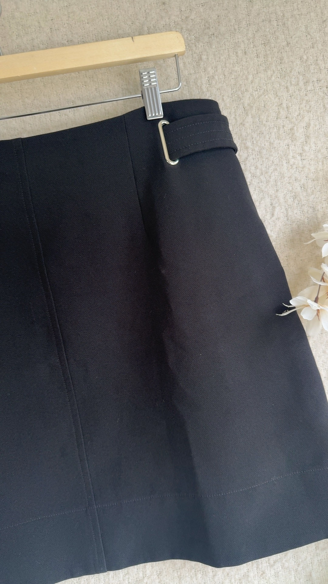 New Look Black Skirt UK 18 Classic Zipped Elegant Office Wear image 2