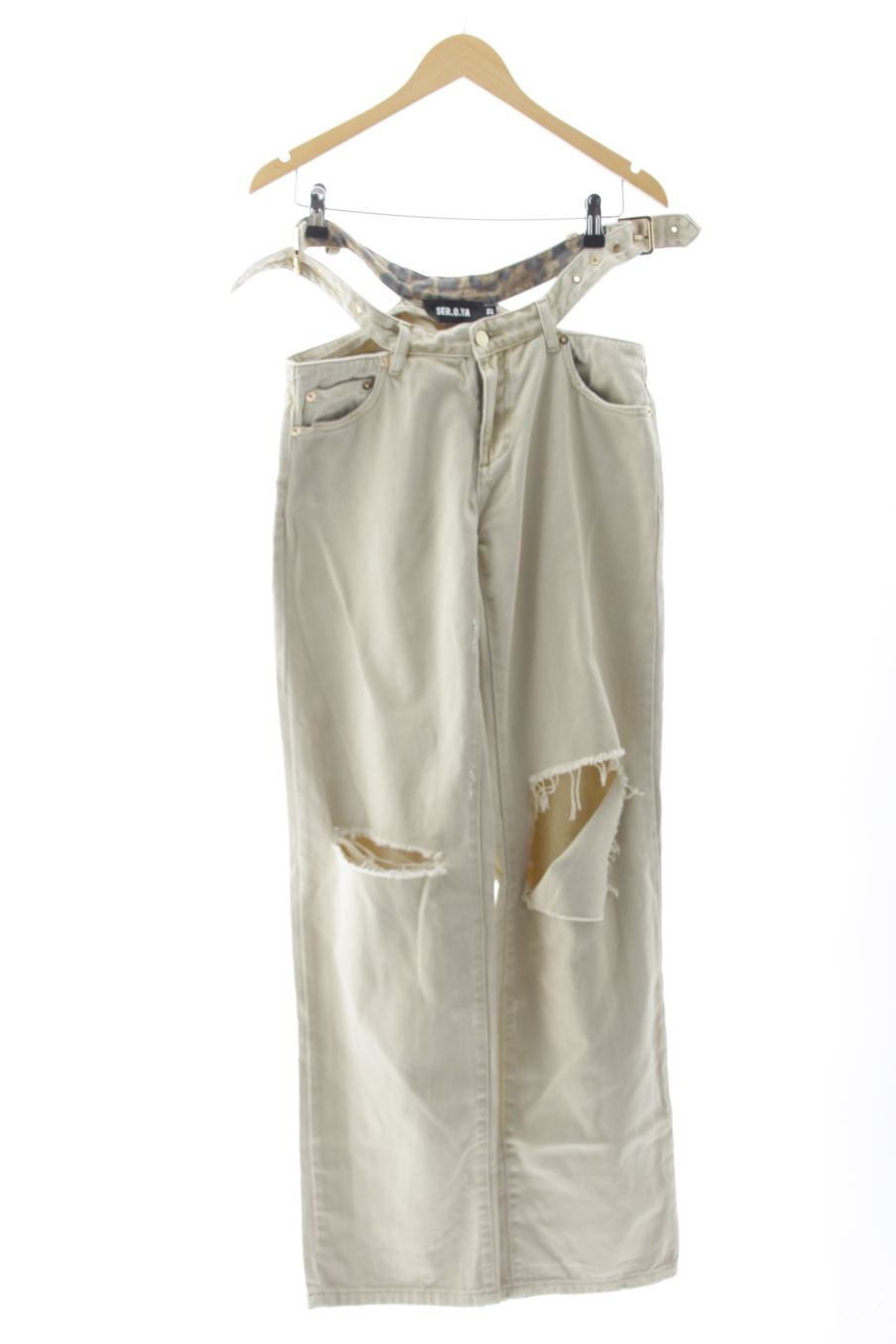 Vaqueros SER.O.YA – Beige, talla 38, como nuevo