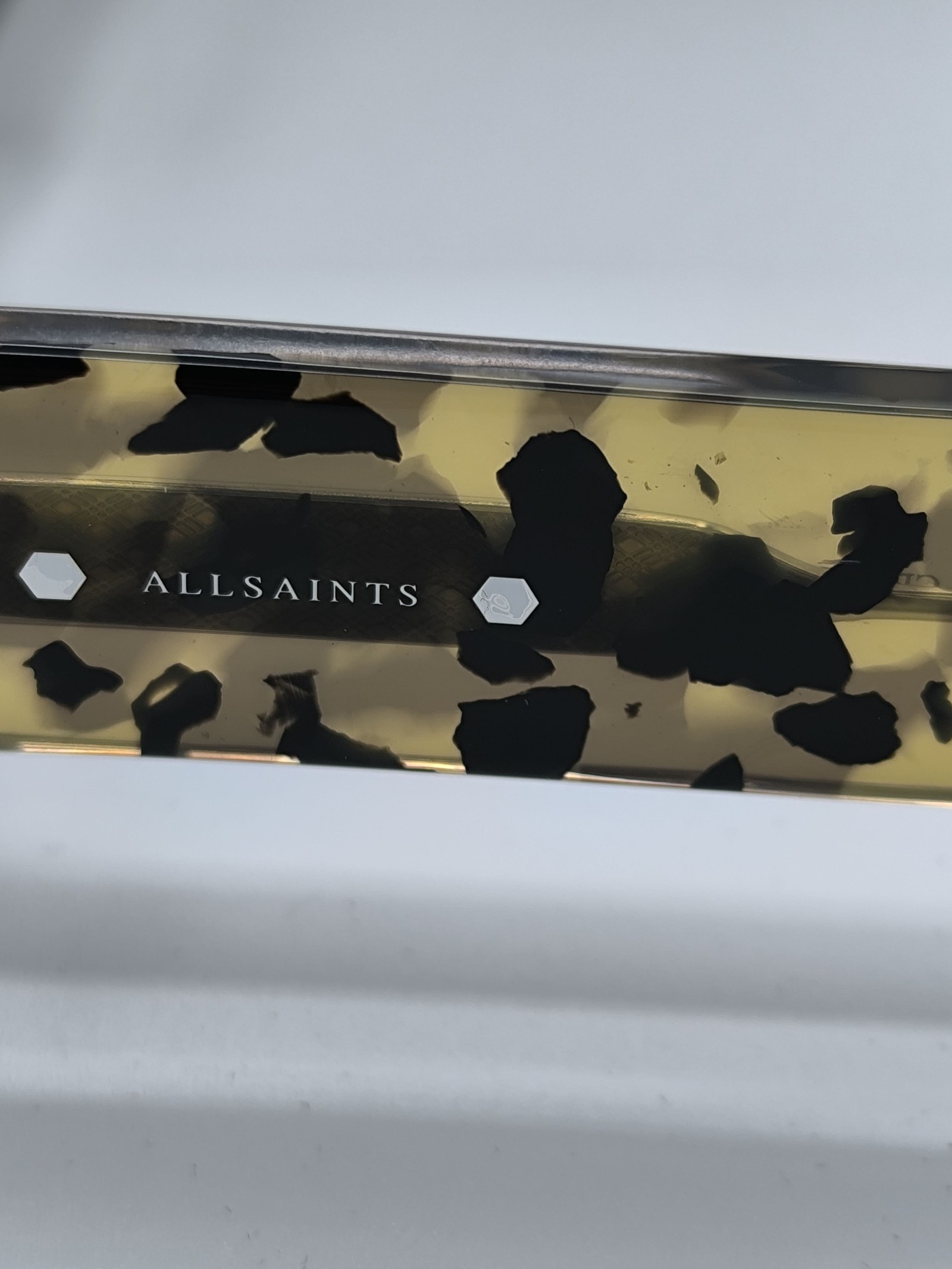 AllSaints Designer sunglasses Tortoise Shell Rectangle Sunglasses £135 RRP image 4
