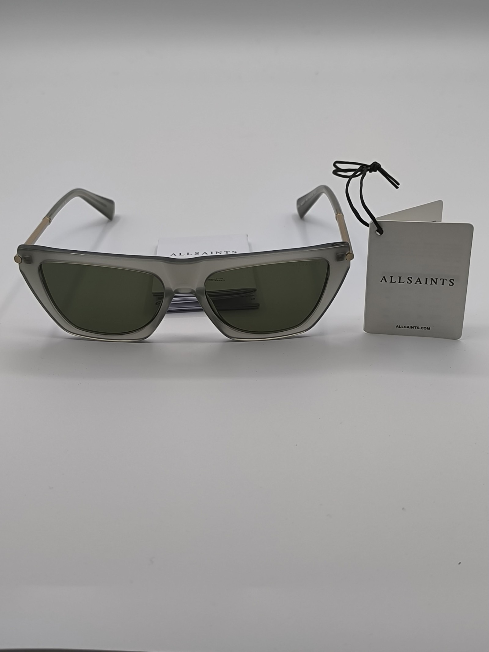 AllSaints Designer Sunglasses Grey Khaki Brand New RRP £145