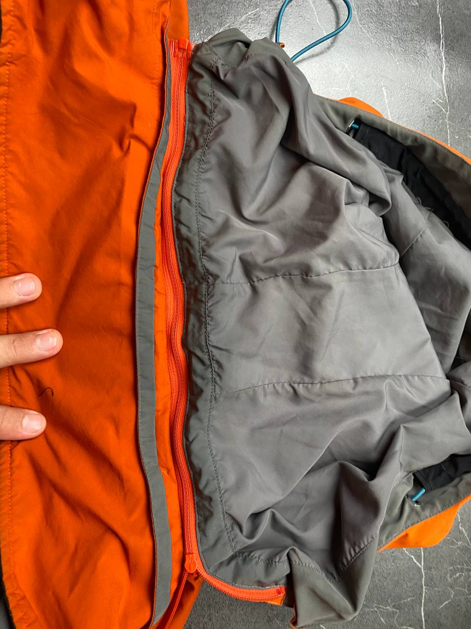 Haglofs Orange Waterproof Outdoor Jacket M Technical Hooded image 7