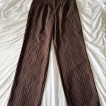 Urban Outfitters Brown Pinstripe Trousers Large