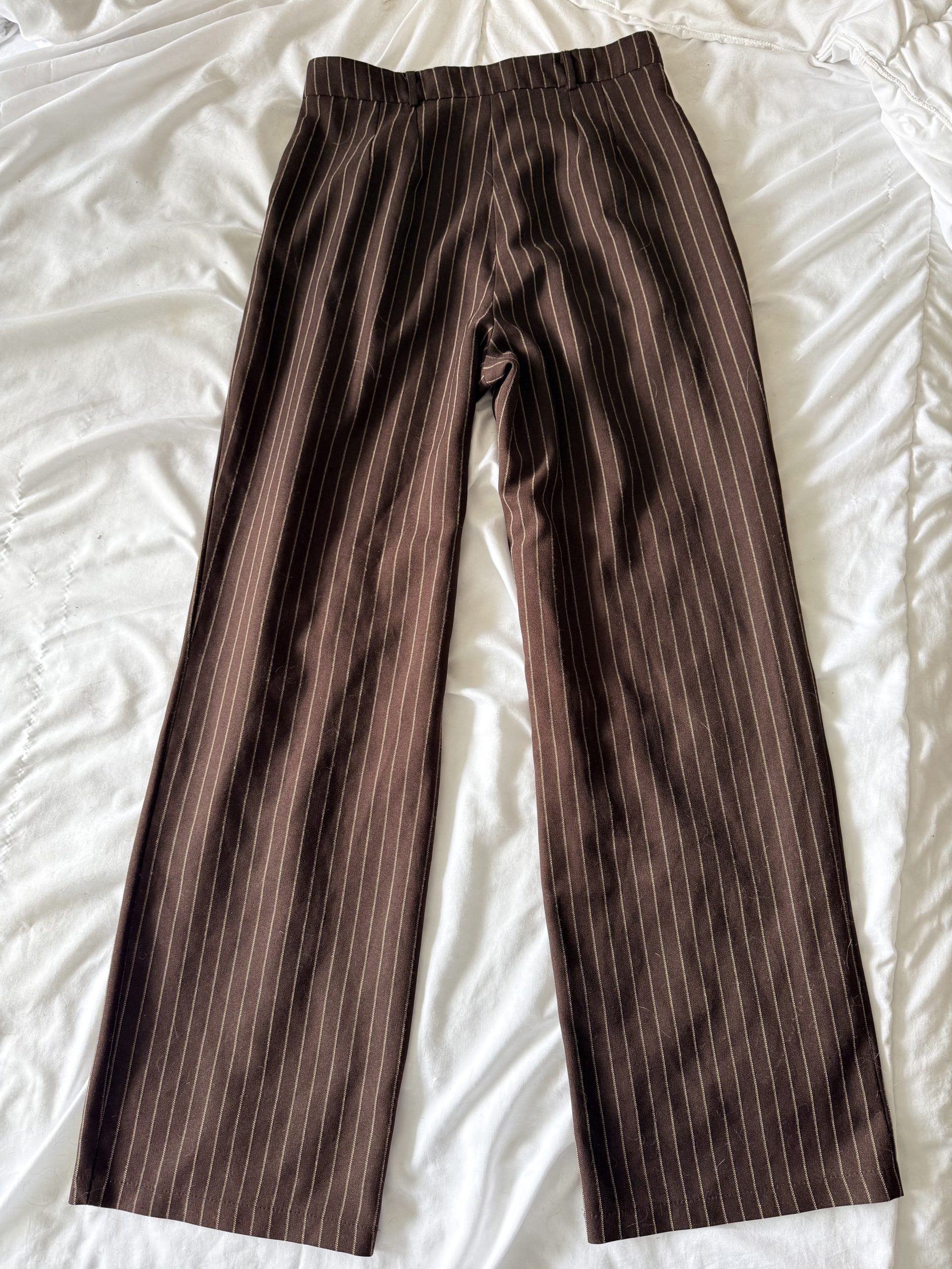 Urban Outfitters Brown Pinstripe Trousers Large image 5