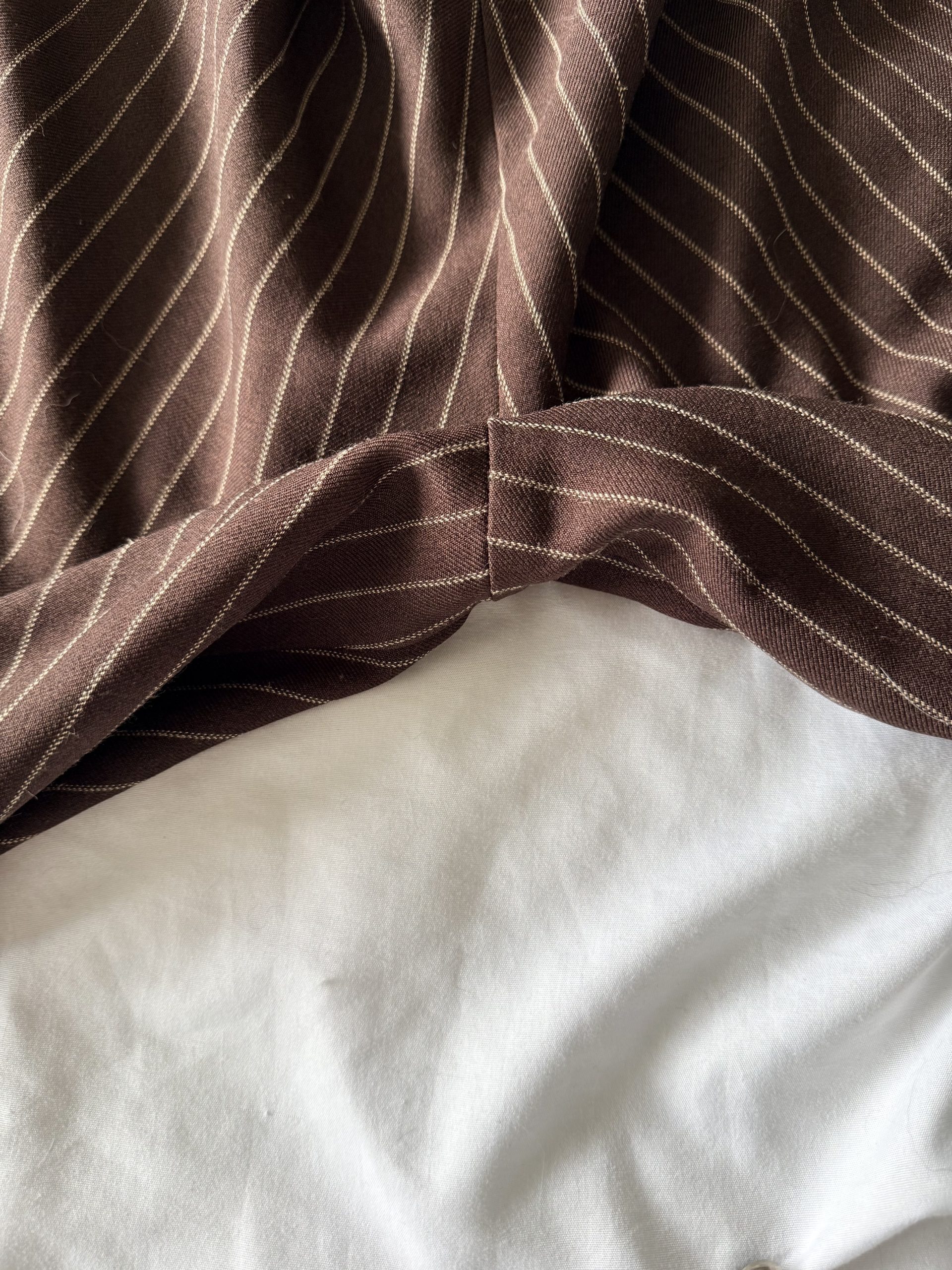 Urban Outfitters Brown Pinstripe Trousers Large image 6